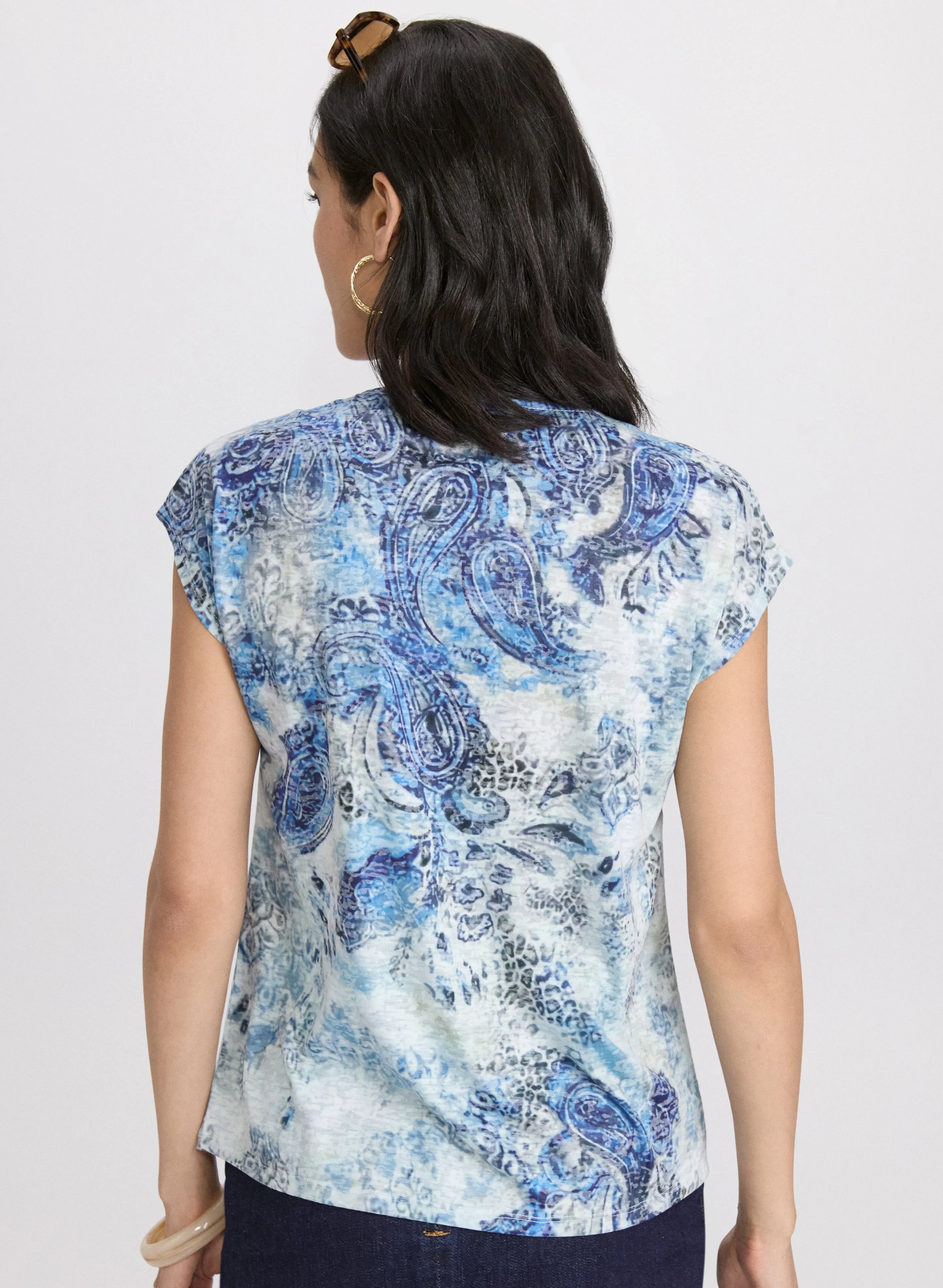 Paisley Burnout T-Shirt sold by Laura product image thumbnail 2
