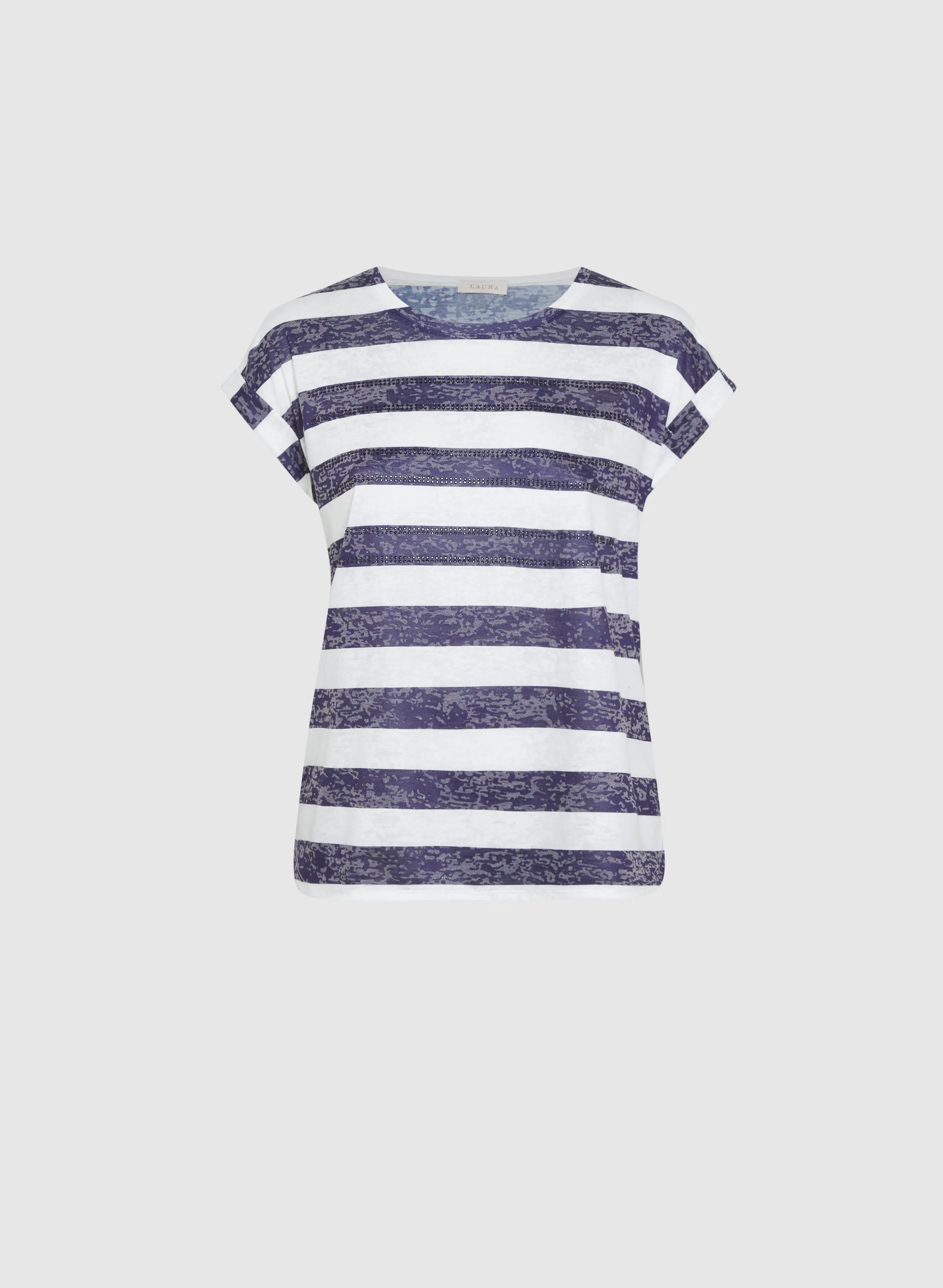 Stripe Burnout T-Shirt sold by Laura product image thumbnail 5