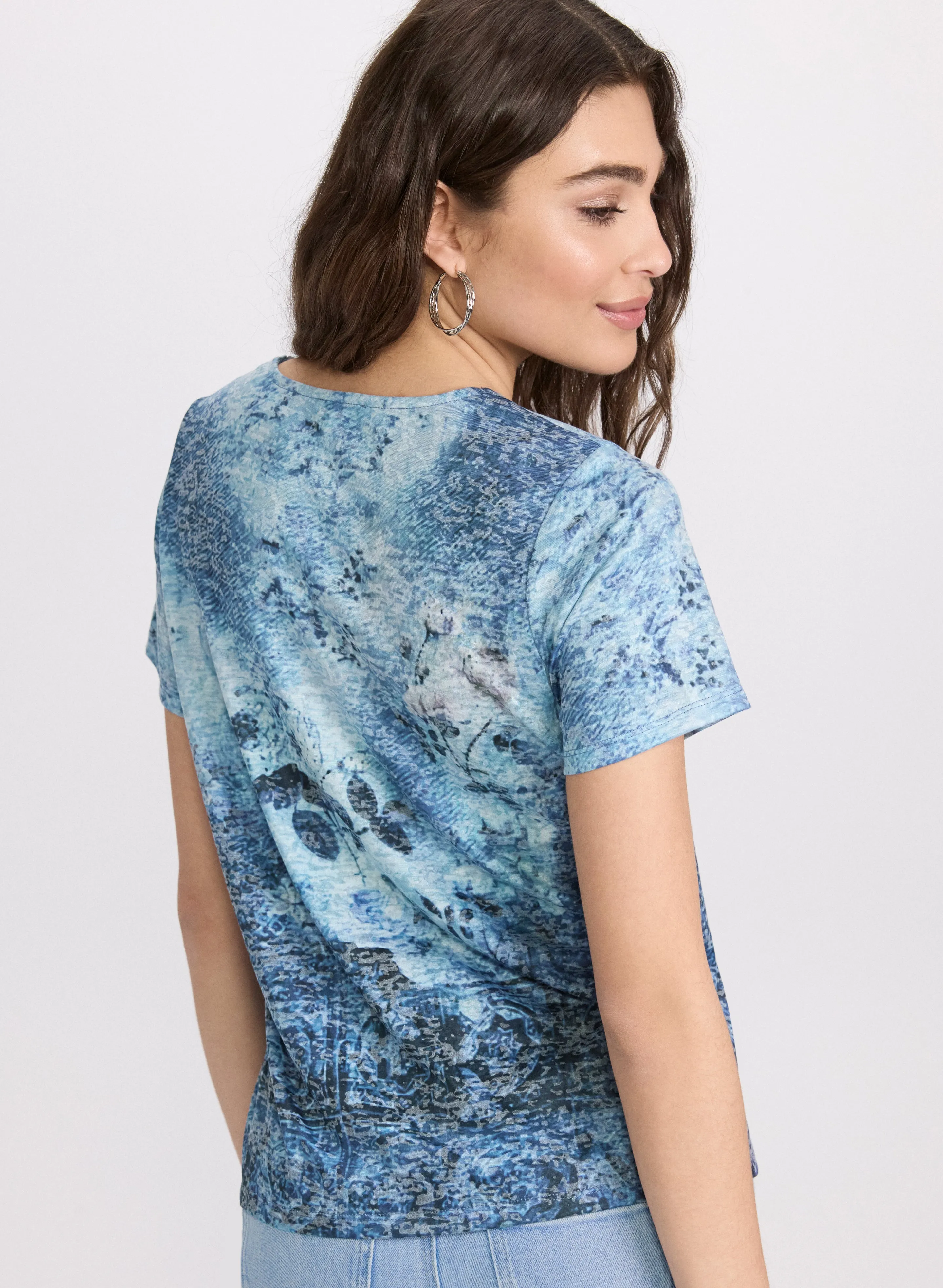 Floral Burnout T-Shirt sold by Laura product image thumbnail 2