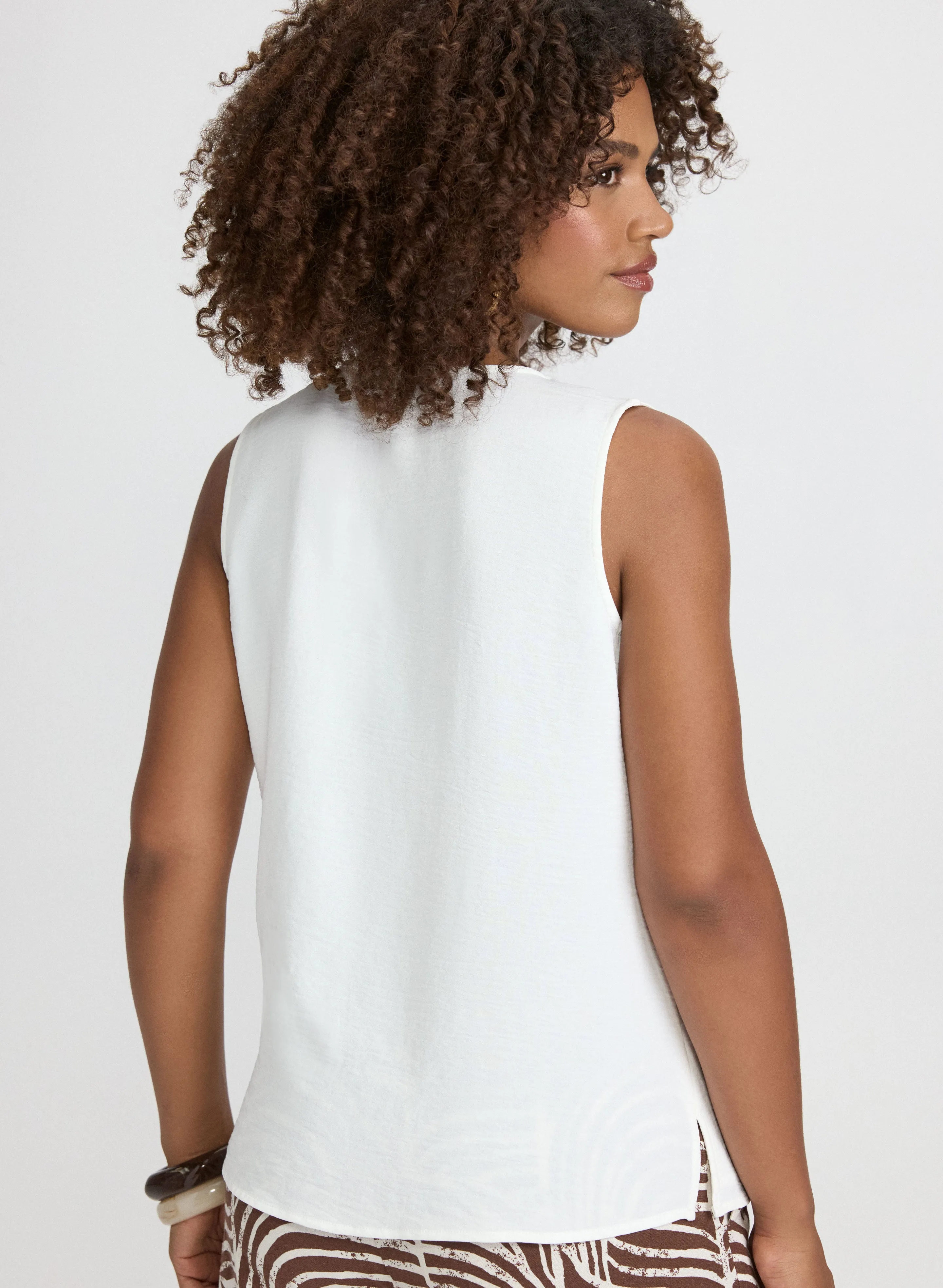 Sleeveless Button-Down Blouse sold by Laura product image thumbnail 3