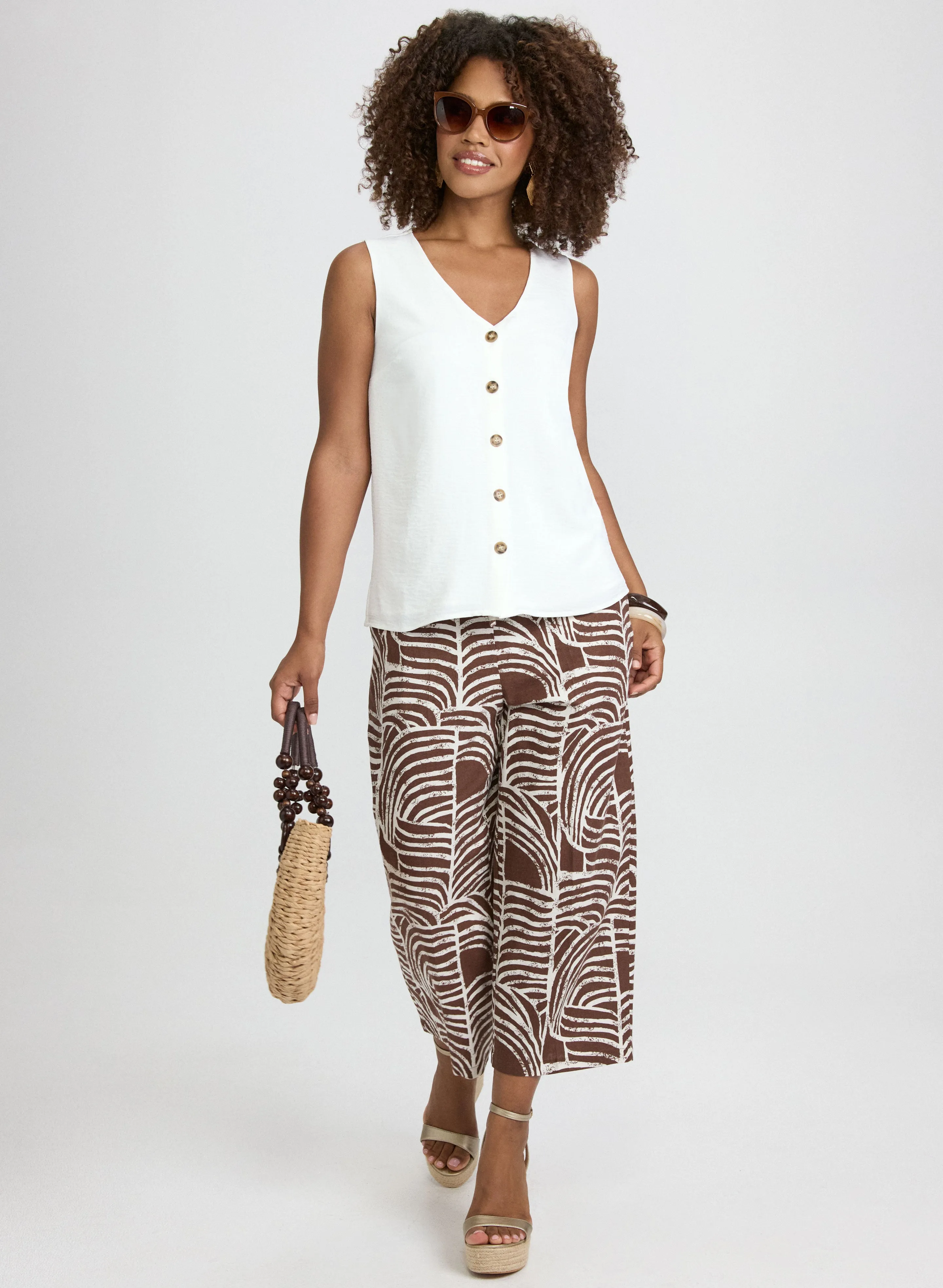 Sleeveless Button-Down Blouse sold by Laura product image thumbnail 4