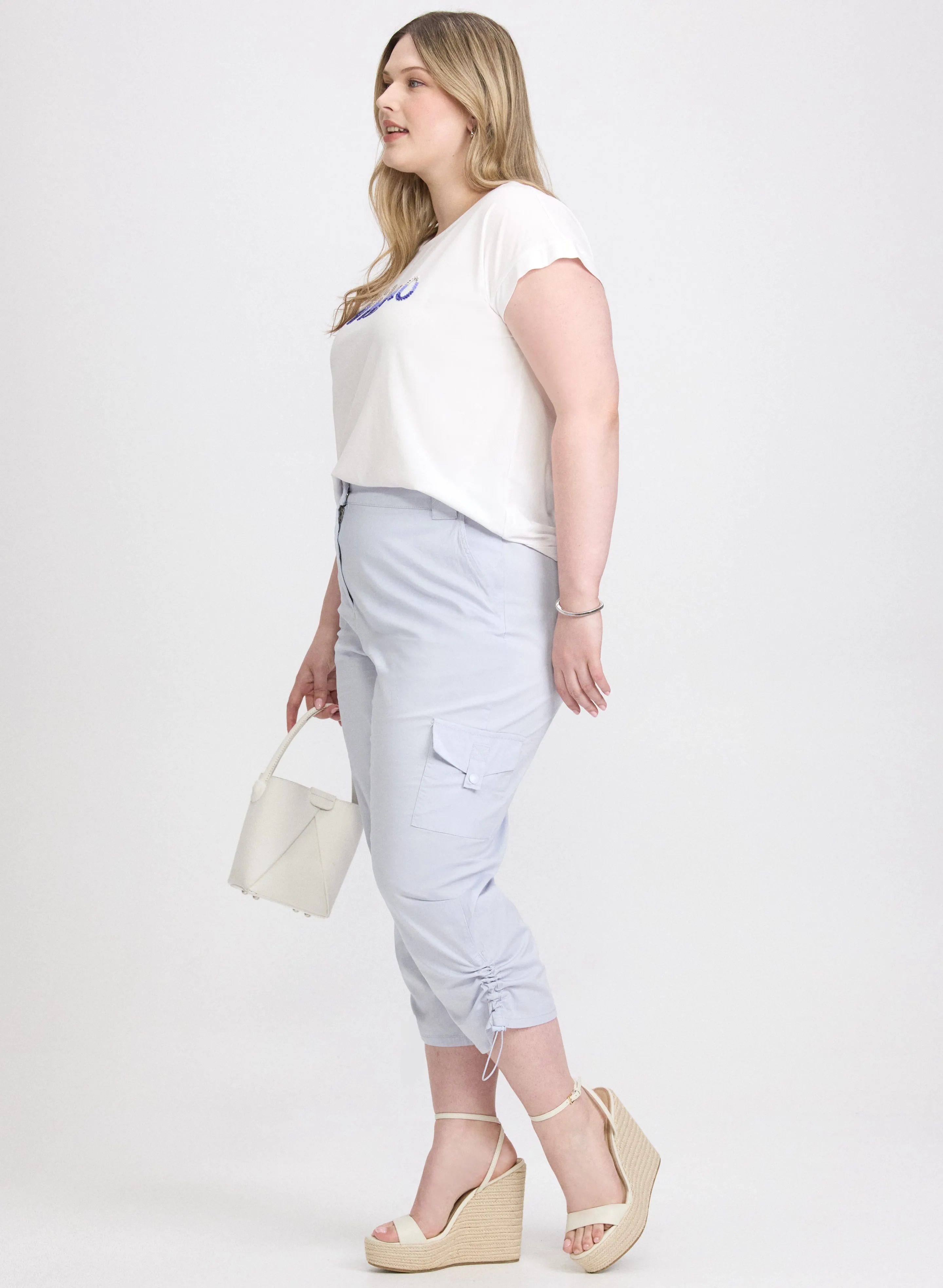 Drawstring Hem Capris sold by Laura product image thumbnail 2