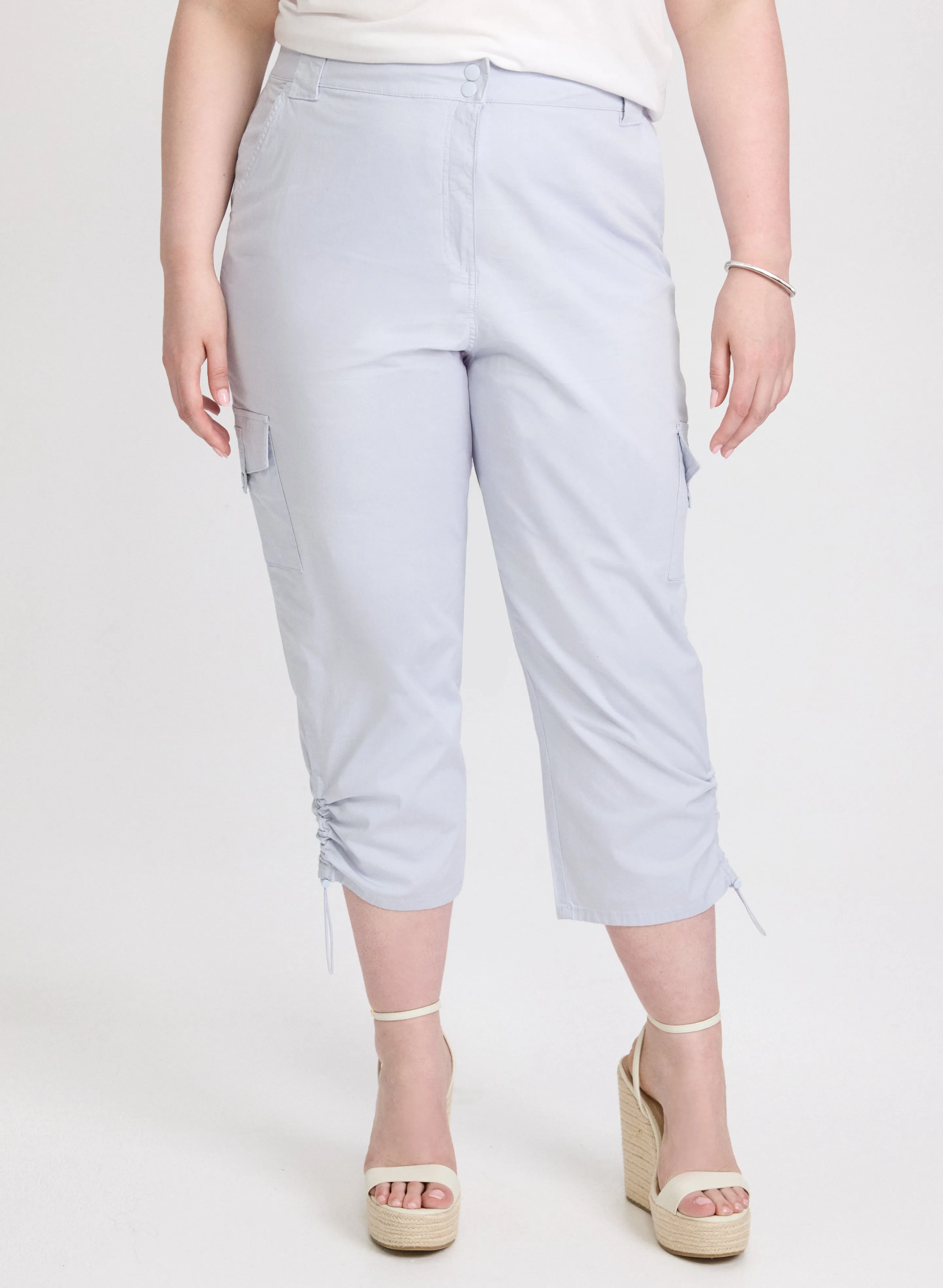 Drawstring Hem Capris sold by Laura