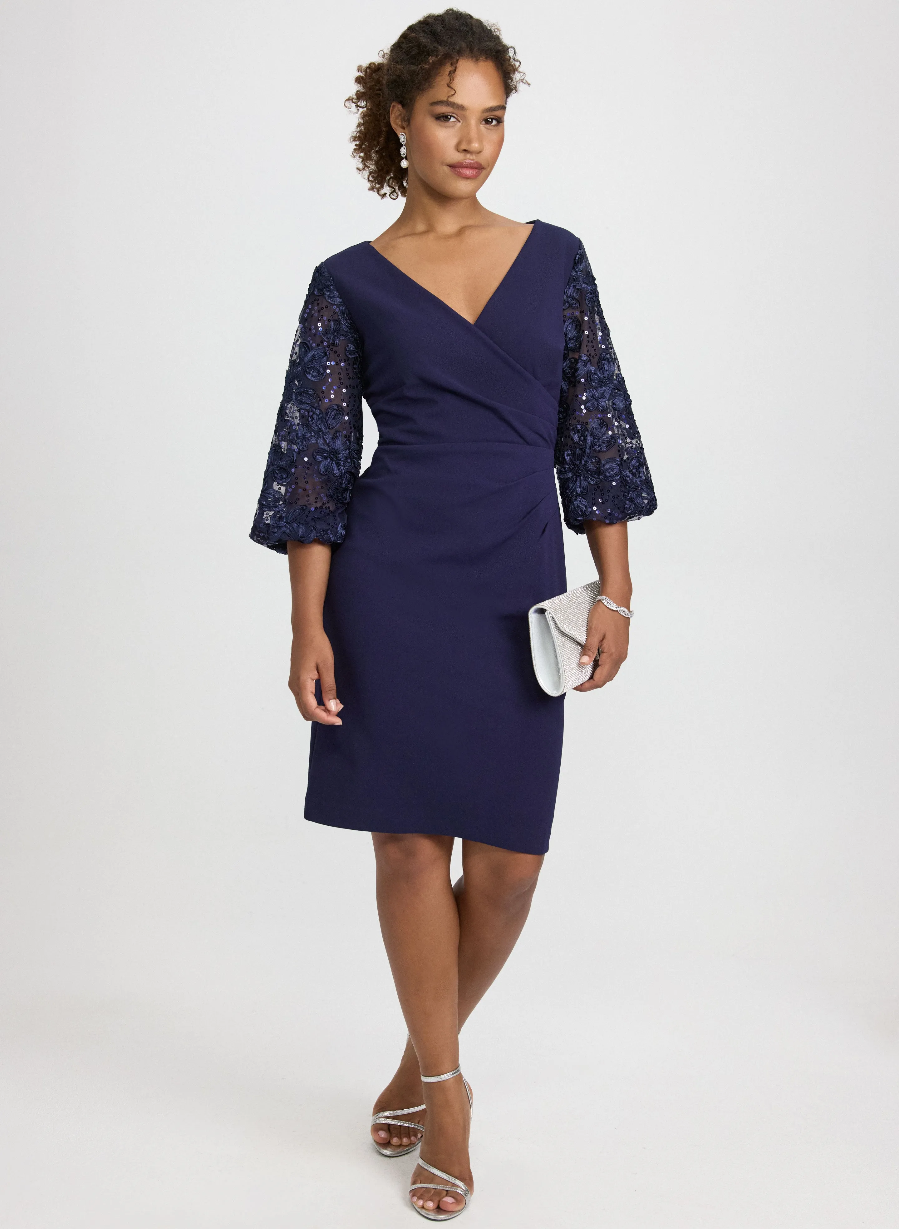 Sequined Floral Detail Dress sold by Laura