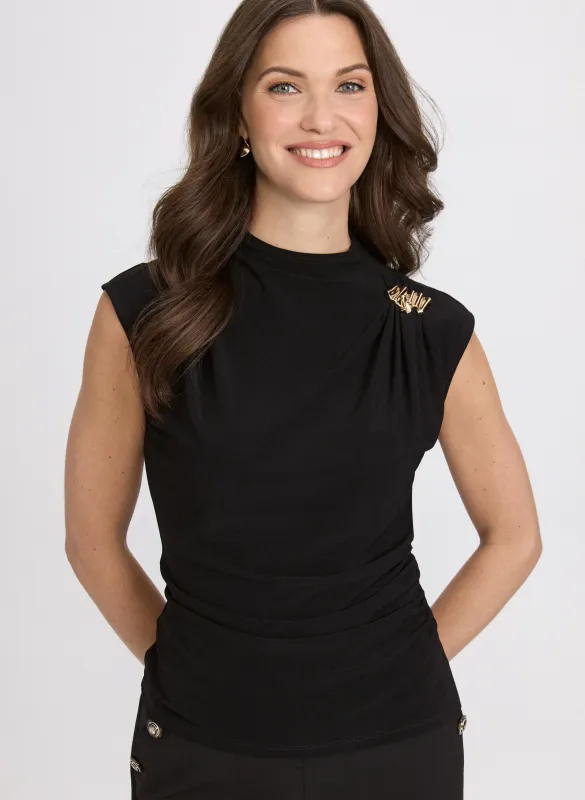 Shoulder Buckle Top sold by Laura