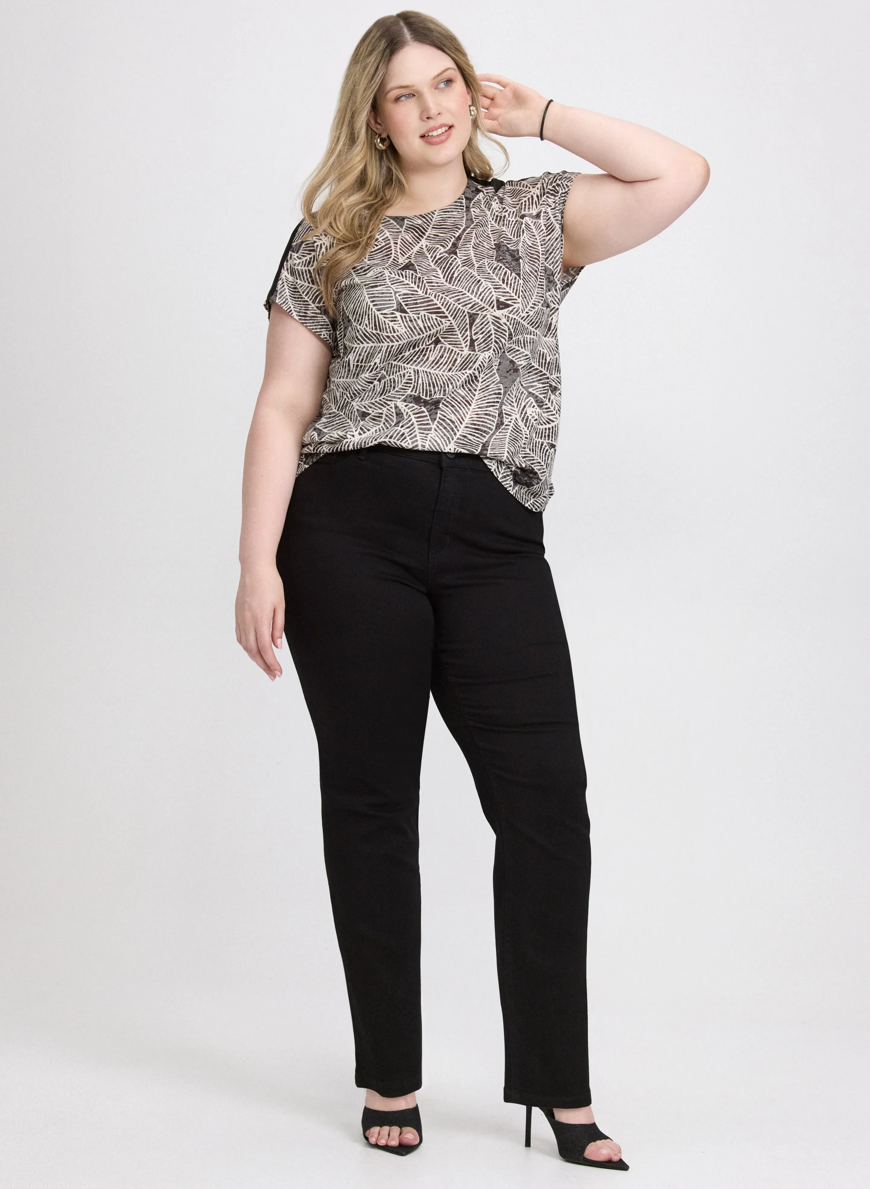 Leaf Print T-Shirt sold by Laura product image thumbnail 3