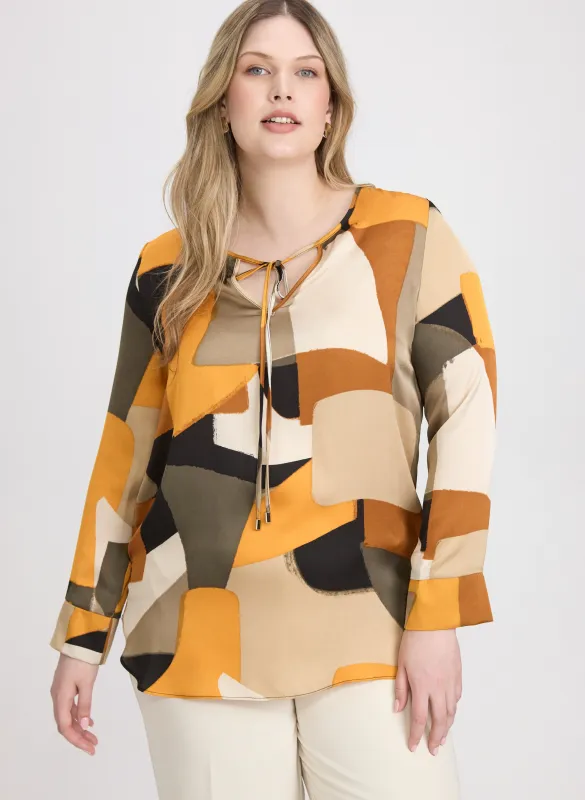 Joseph Ribkoff - Geometric Print Blouse sold by Laura