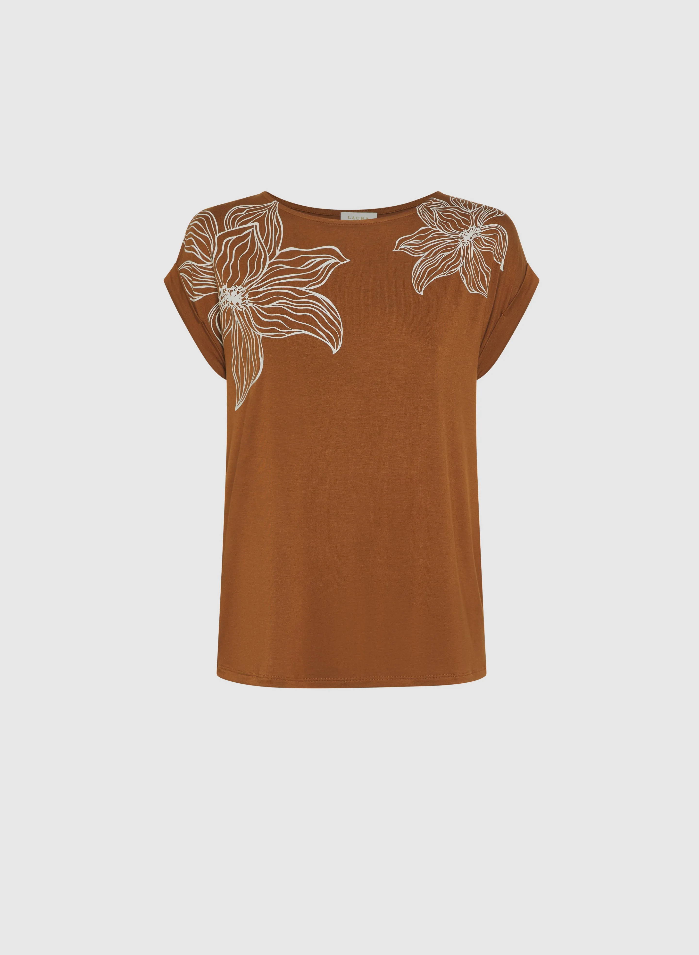 Sketch Floral T-Shirt sold by Laura product image thumbnail 5