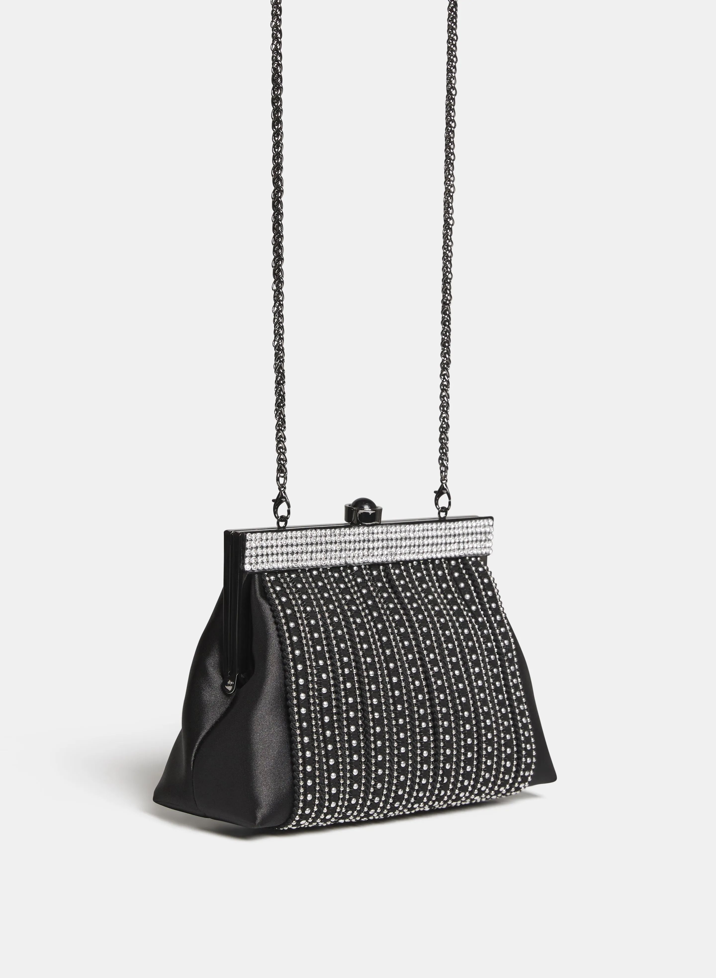 Satin Rhinestone Clutch sold by Laura product image thumbnail 4