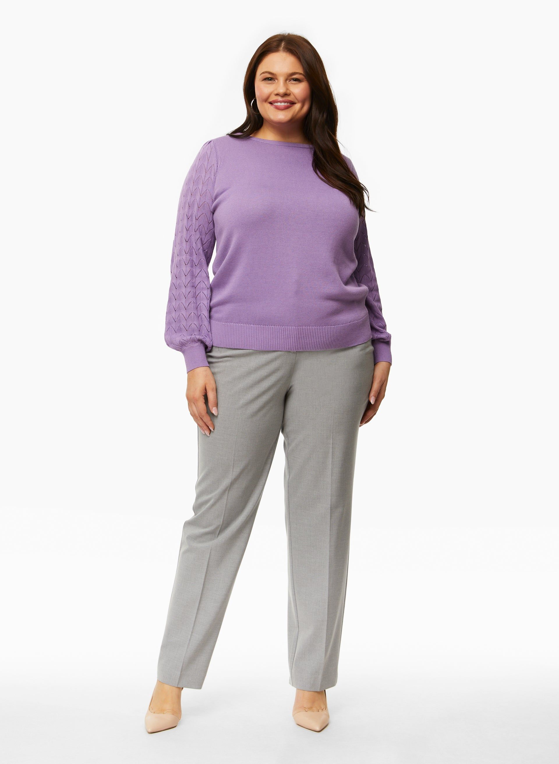 Pointelle Knit Sweater sold by Laura product image thumbnail 4