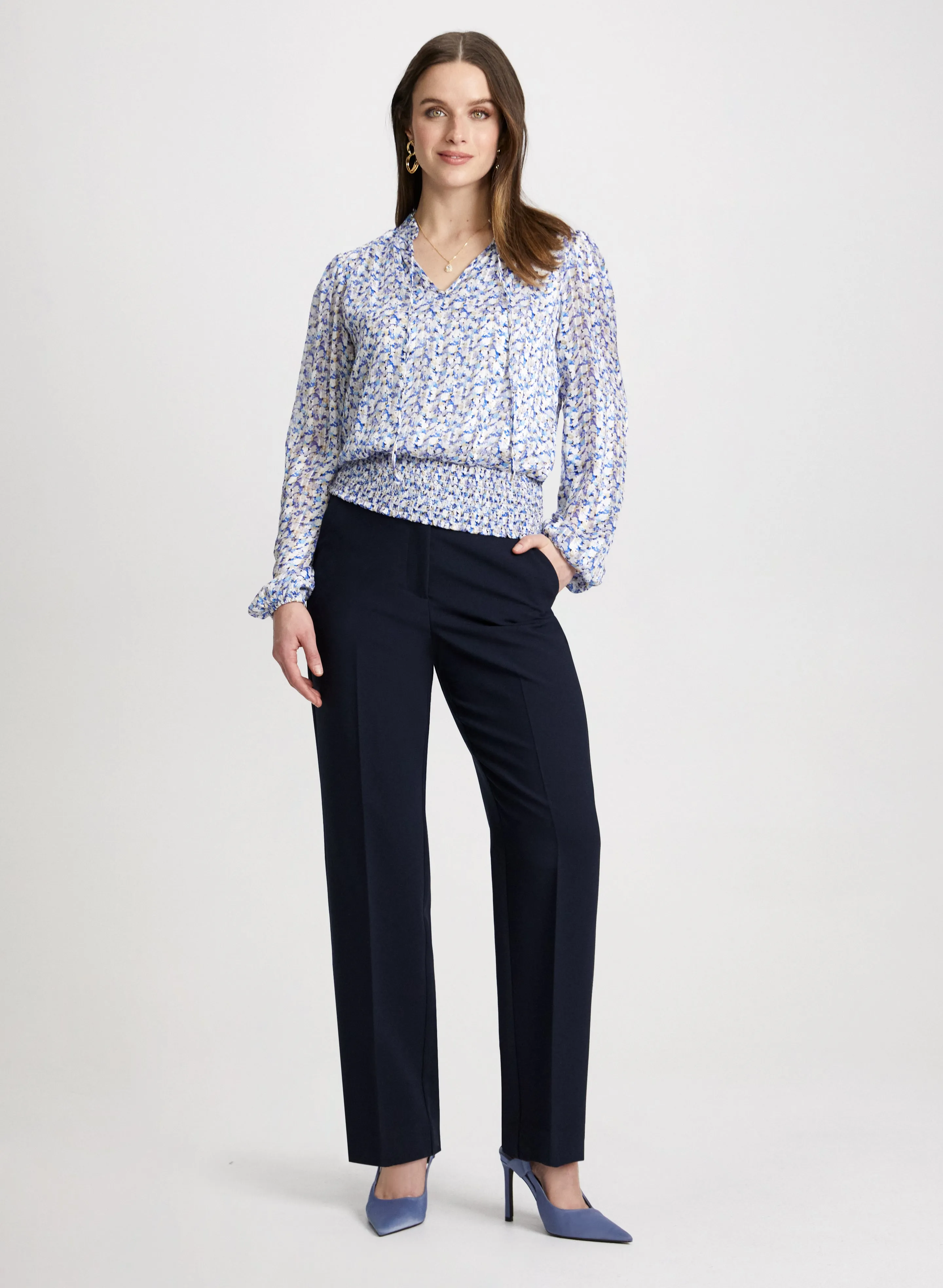 Satin Floral Print Blouse sold by Laura product image thumbnail 3