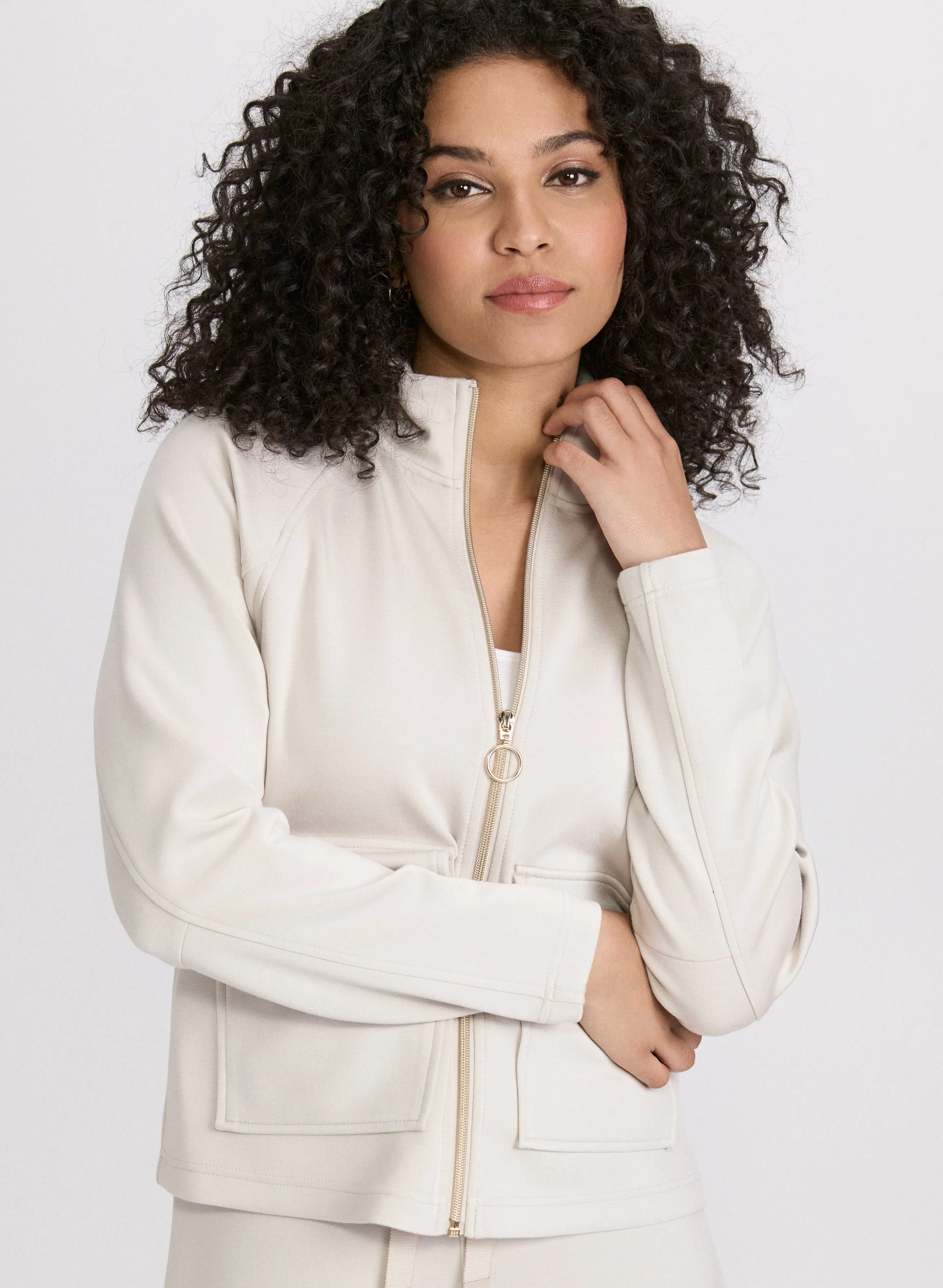 Short Zip-Up Top sold by Laura