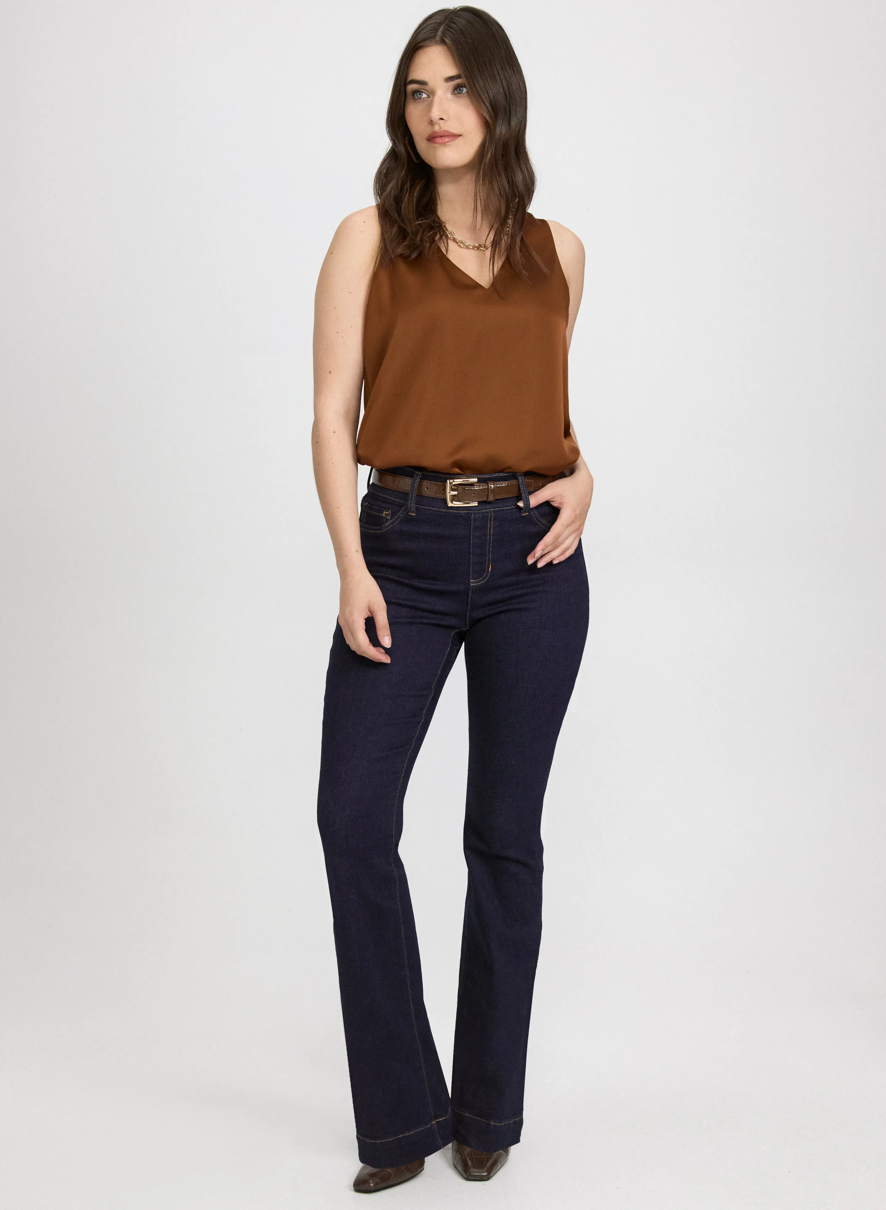 Pull-On Flare-Leg Jeans sold by Laura product image thumbnail 4