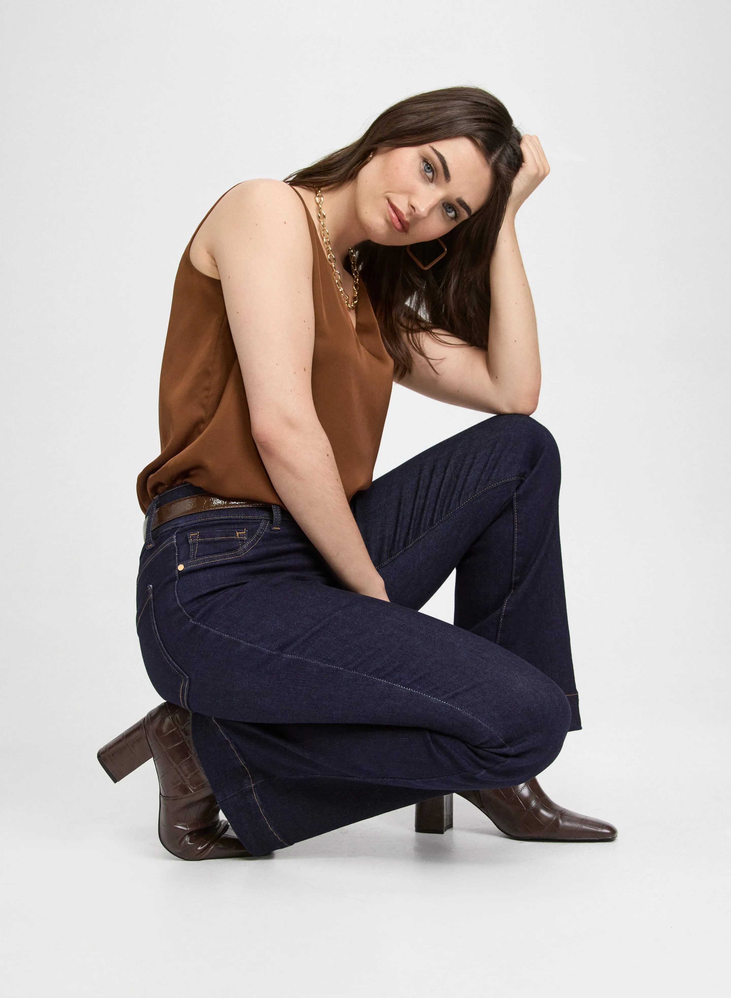 Pull-On Flare-Leg Jeans sold by Laura product image thumbnail 2
