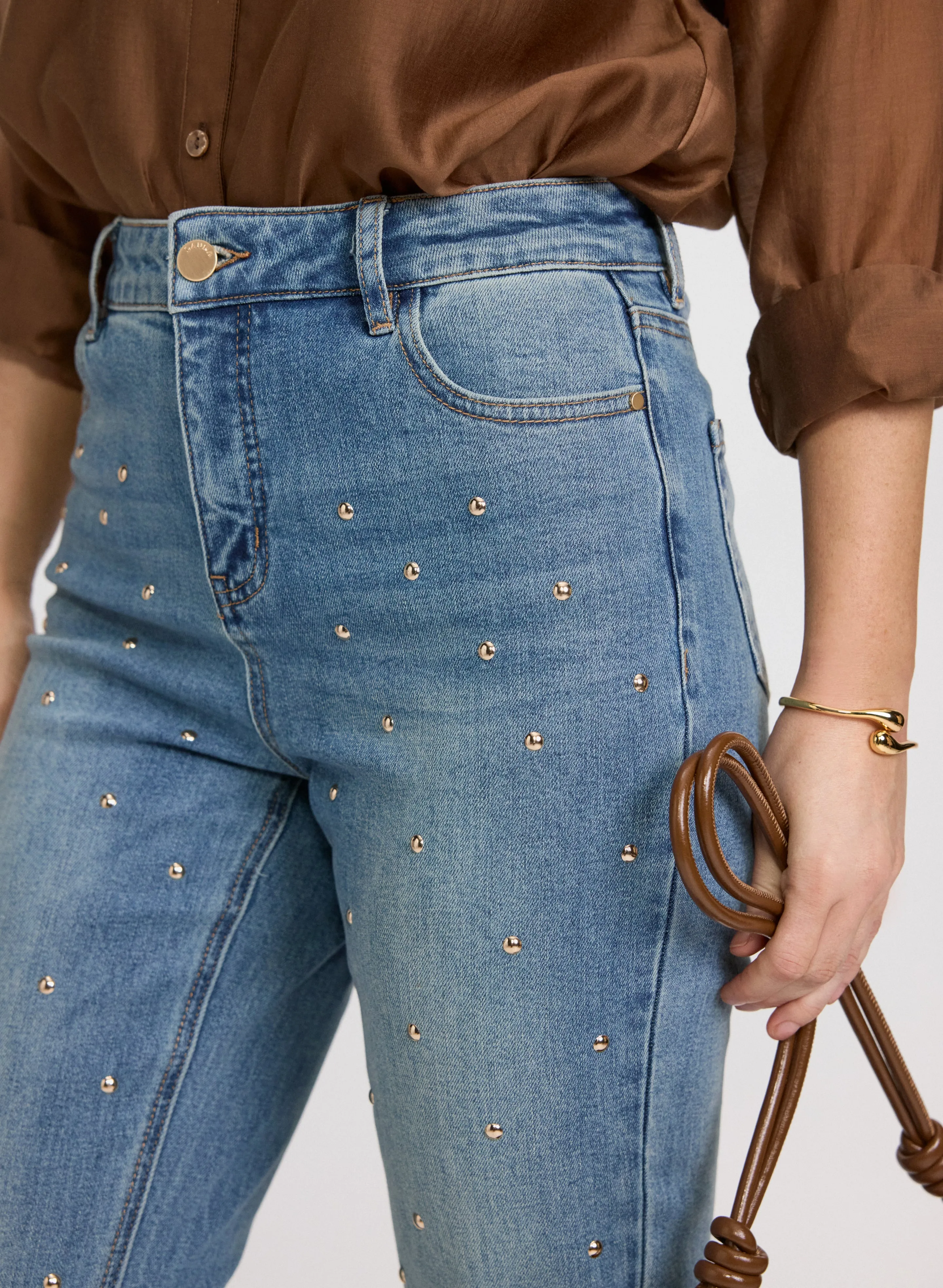 Studded Straight-Leg Jeans sold by Laura product image thumbnail 4