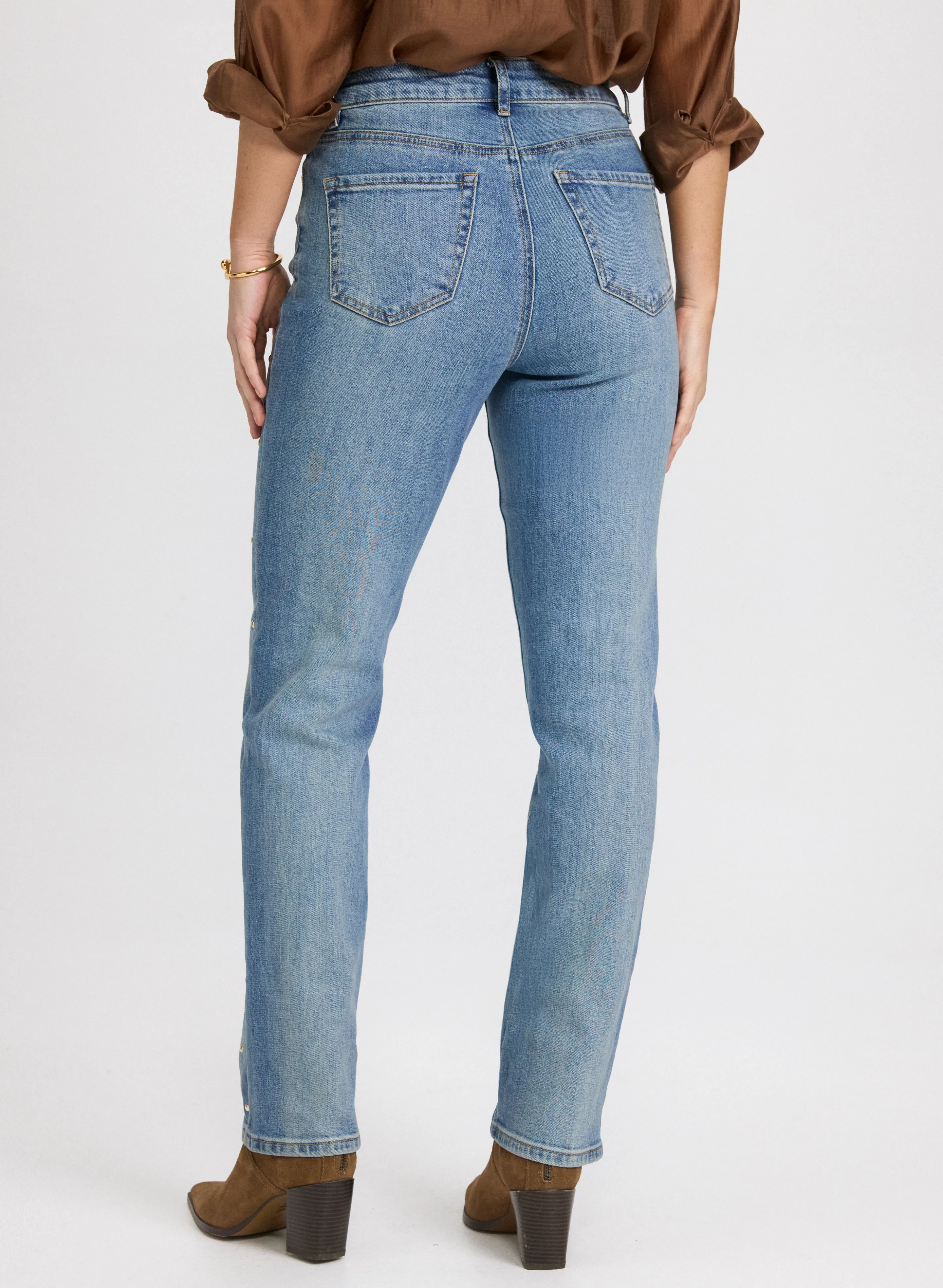 Studded Straight-Leg Jeans sold by Laura product image thumbnail 2