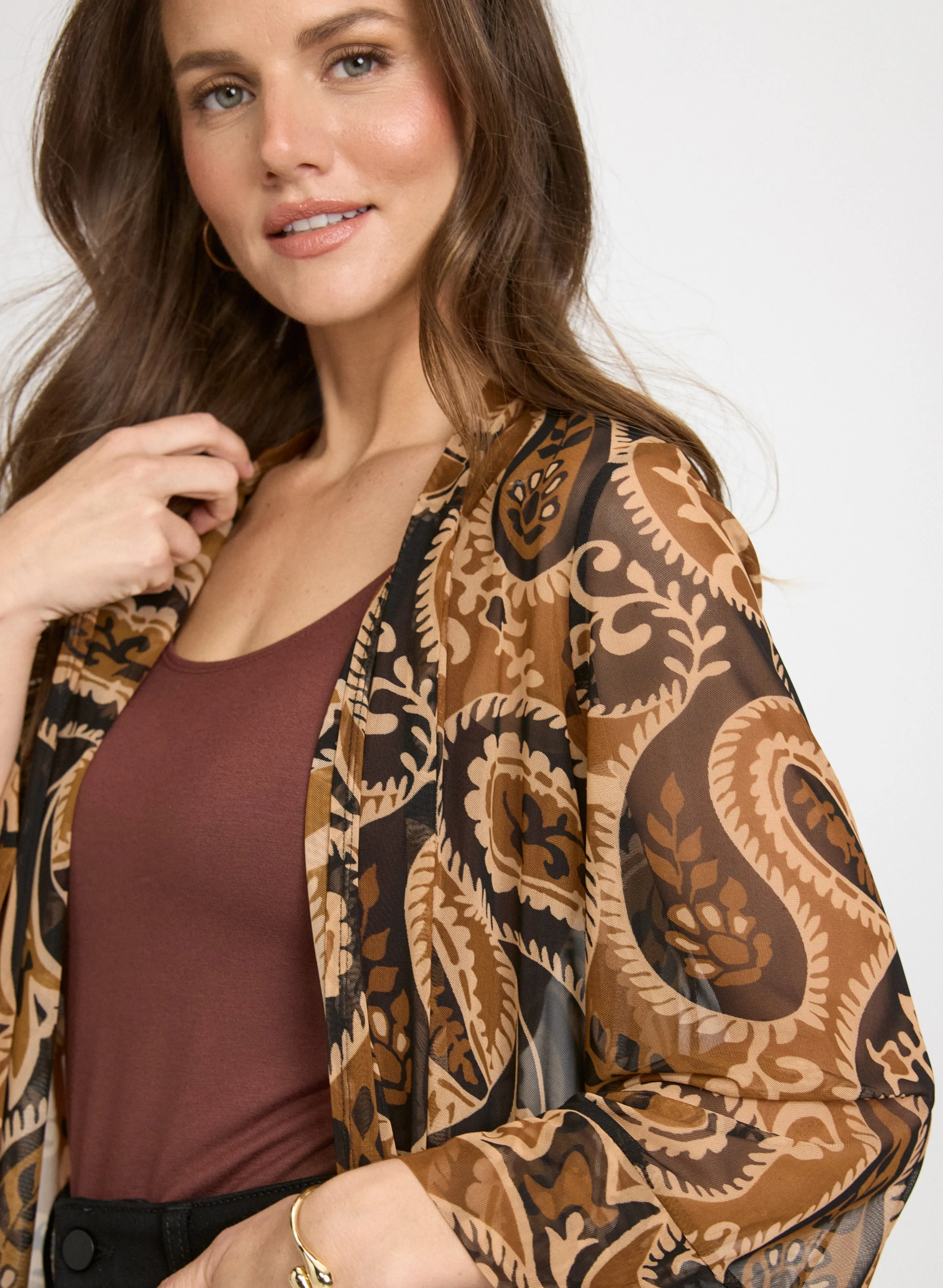 Paisley Open Front Top sold by Laura product image thumbnail 5