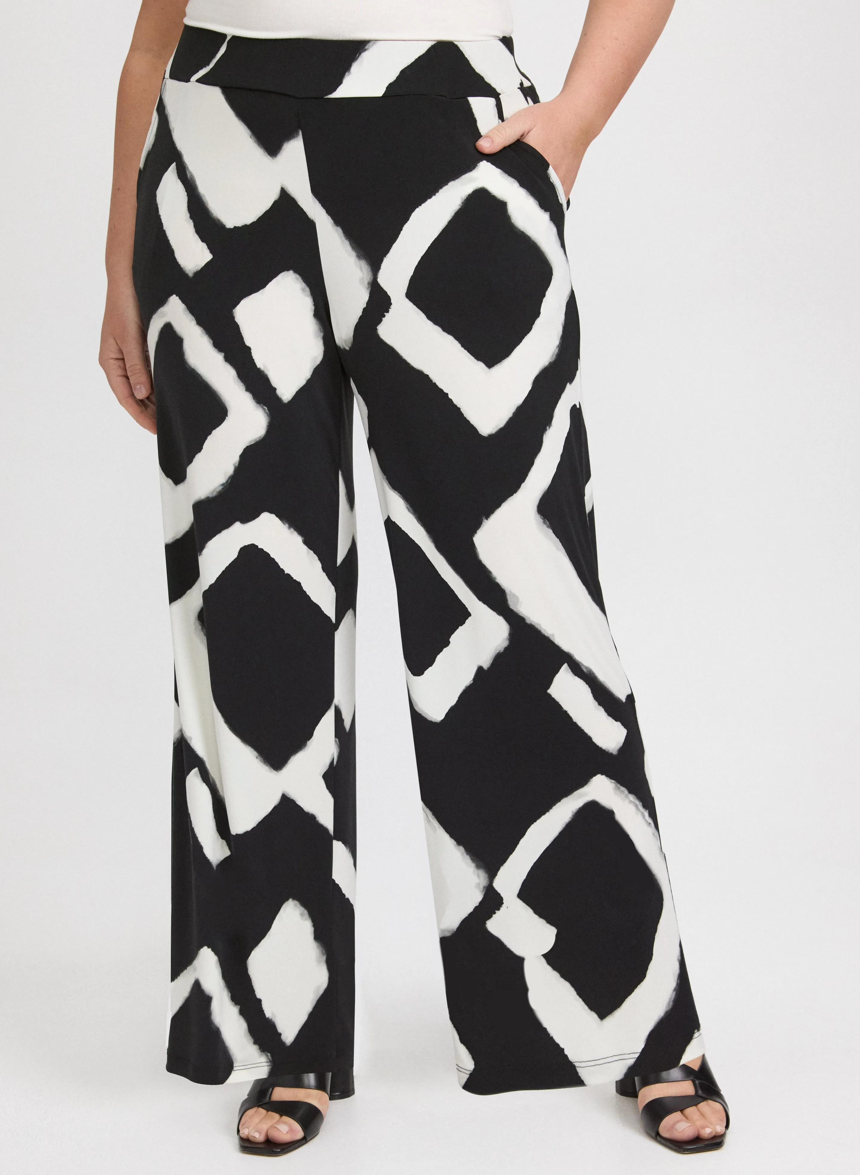 Geometric Wide-Leg Pants sold by Laura