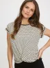 Twist Detail Polka Dot Top sold by Laura