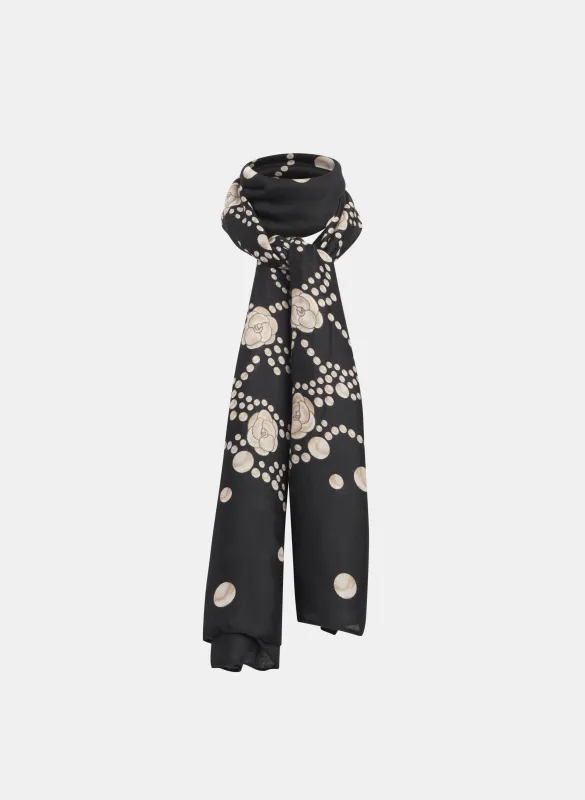 Floral Polka Dot Scarf sold by Laura