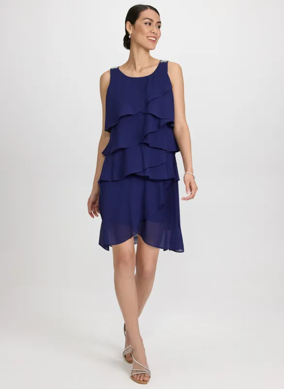 Tiered Chiffon Dress sold by Laura