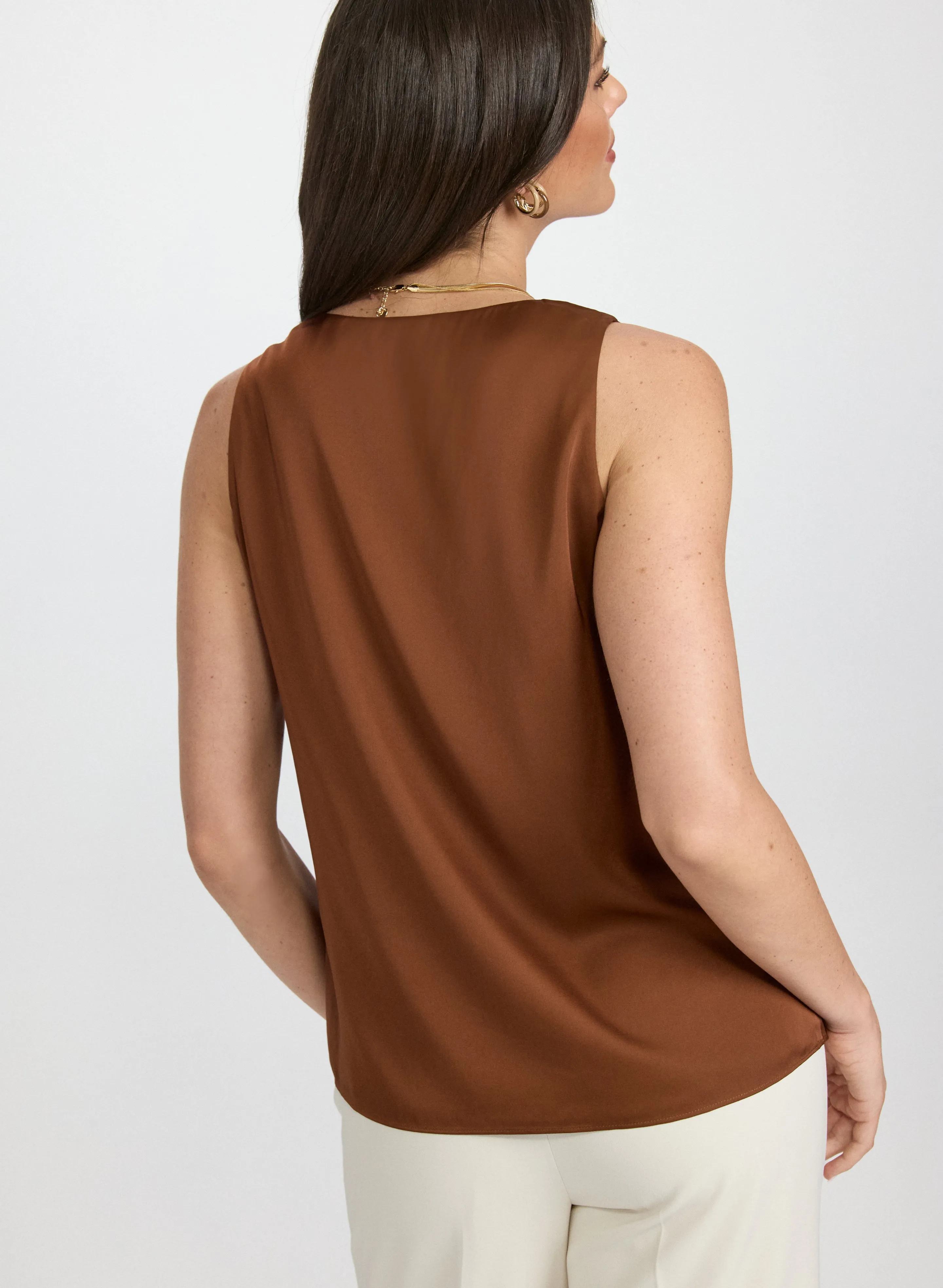 Satin Sleeveless Blouse sold by Laura product image thumbnail 4