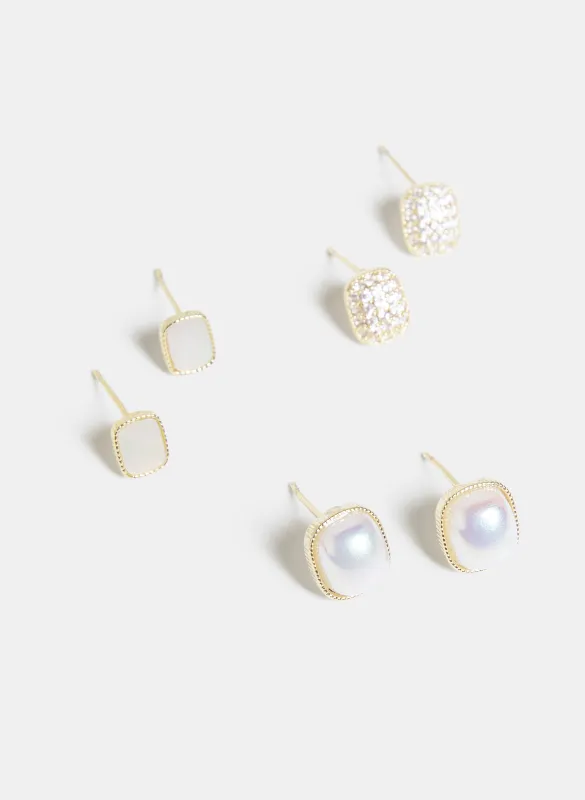 Stud Earrings Set sold by Laura