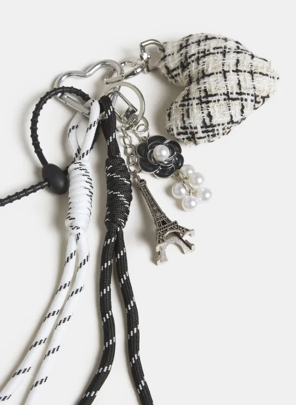 Tweed Heart Key Chain sold by Laura