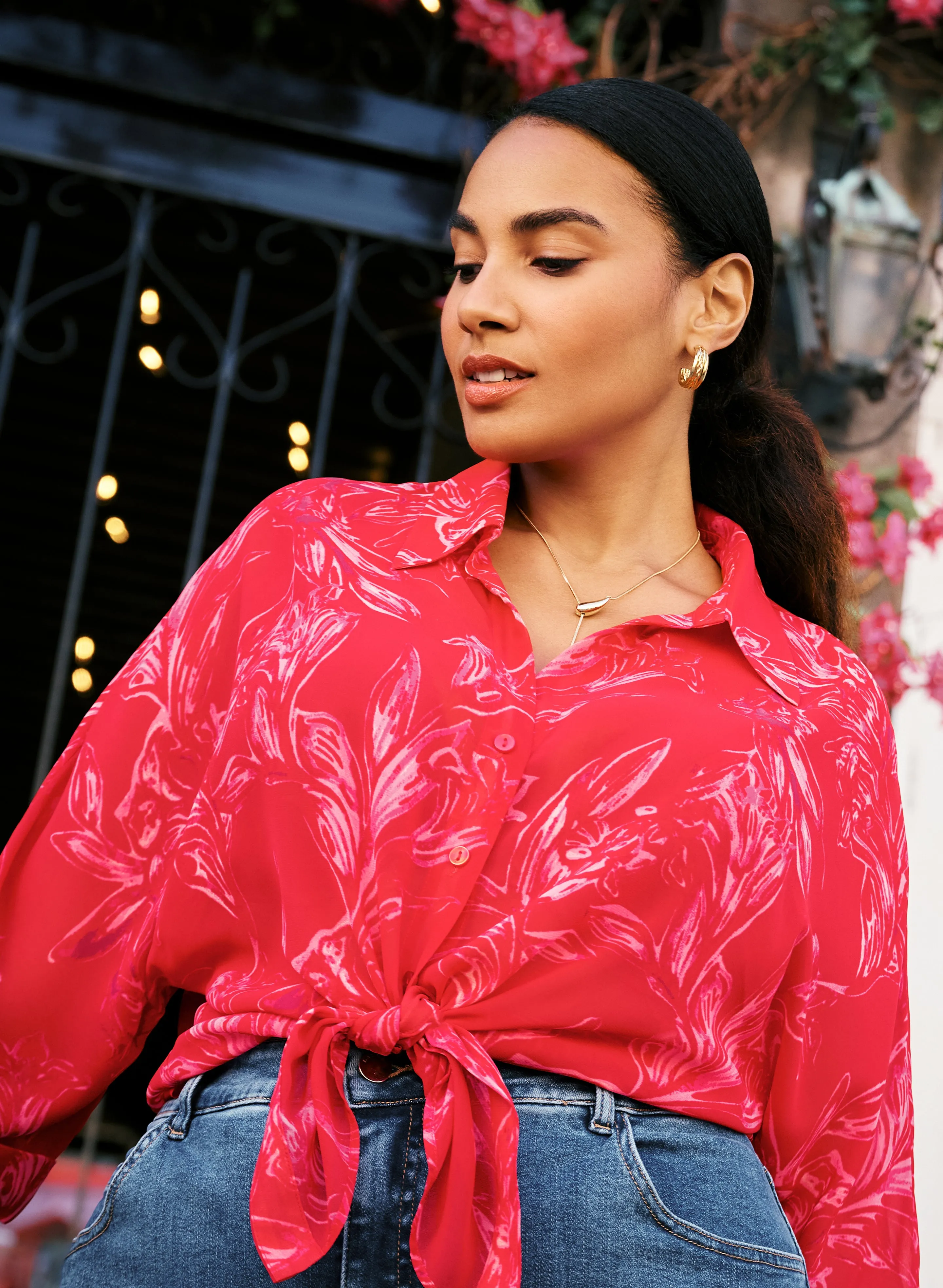 Leaf Chiffon Blouse sold by Laura product image thumbnail 4