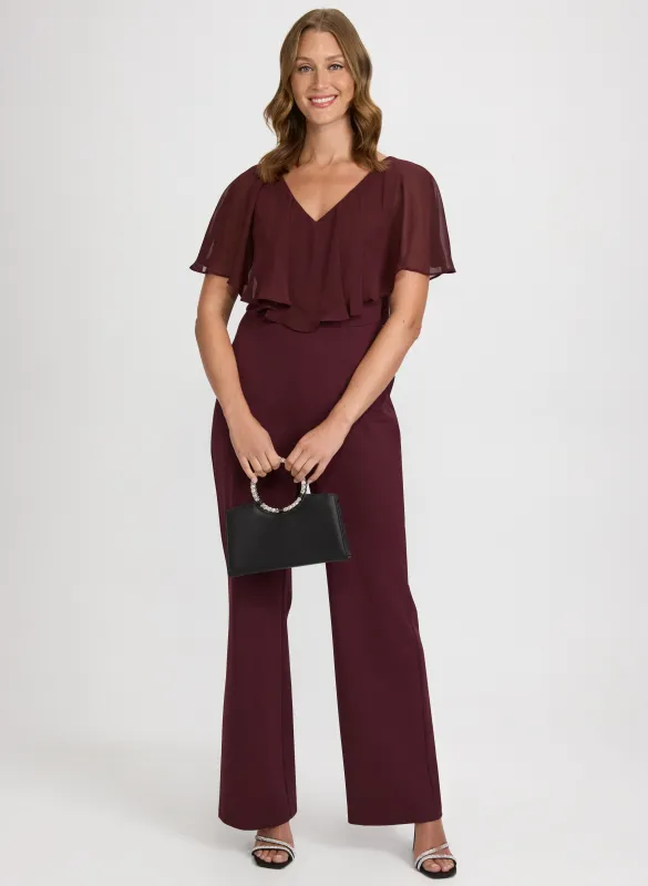 Flounce Front Jumpsuit sold by Laura