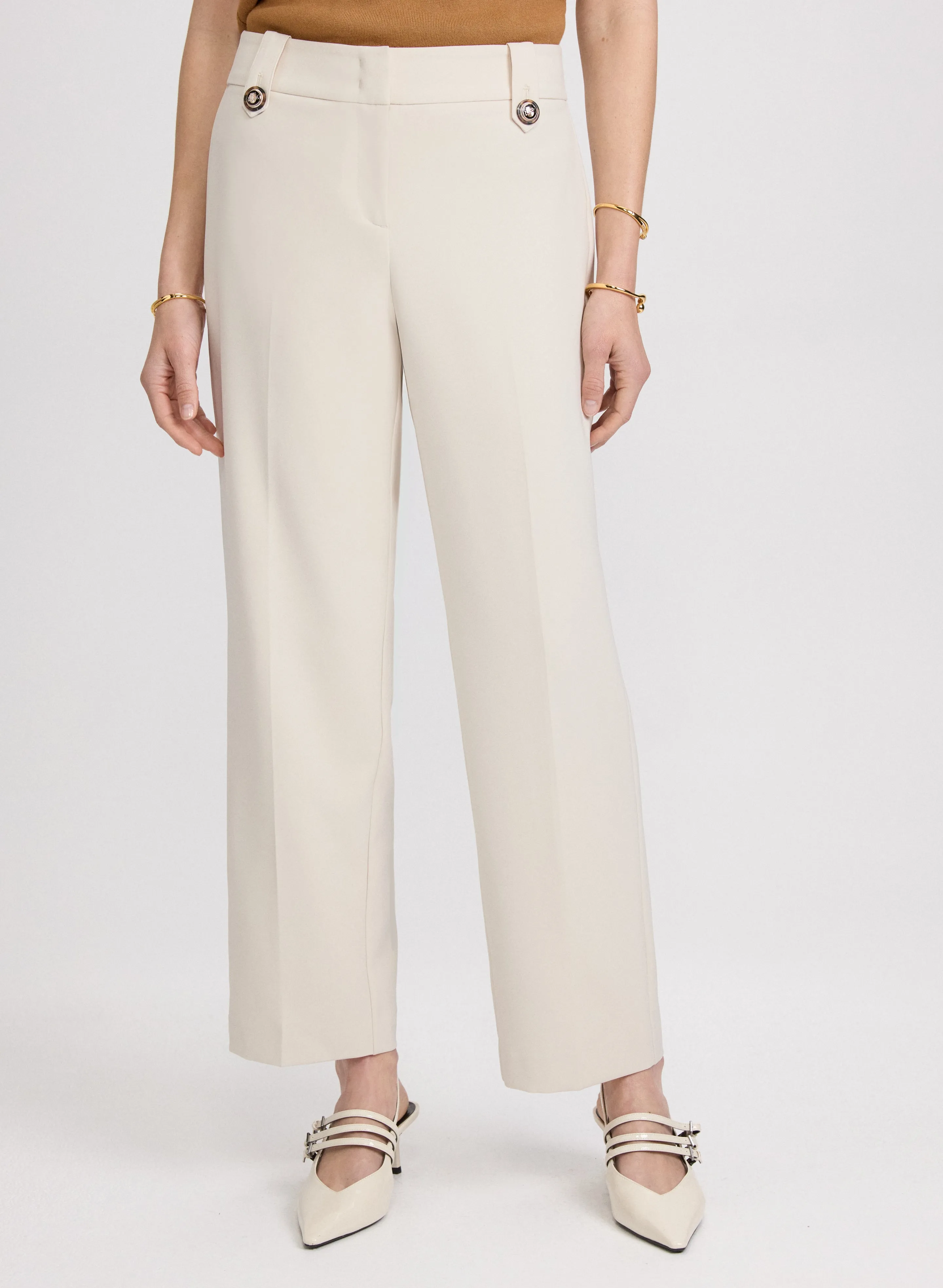 Olivia Pull-On Wide-Leg Pants sold by Laura