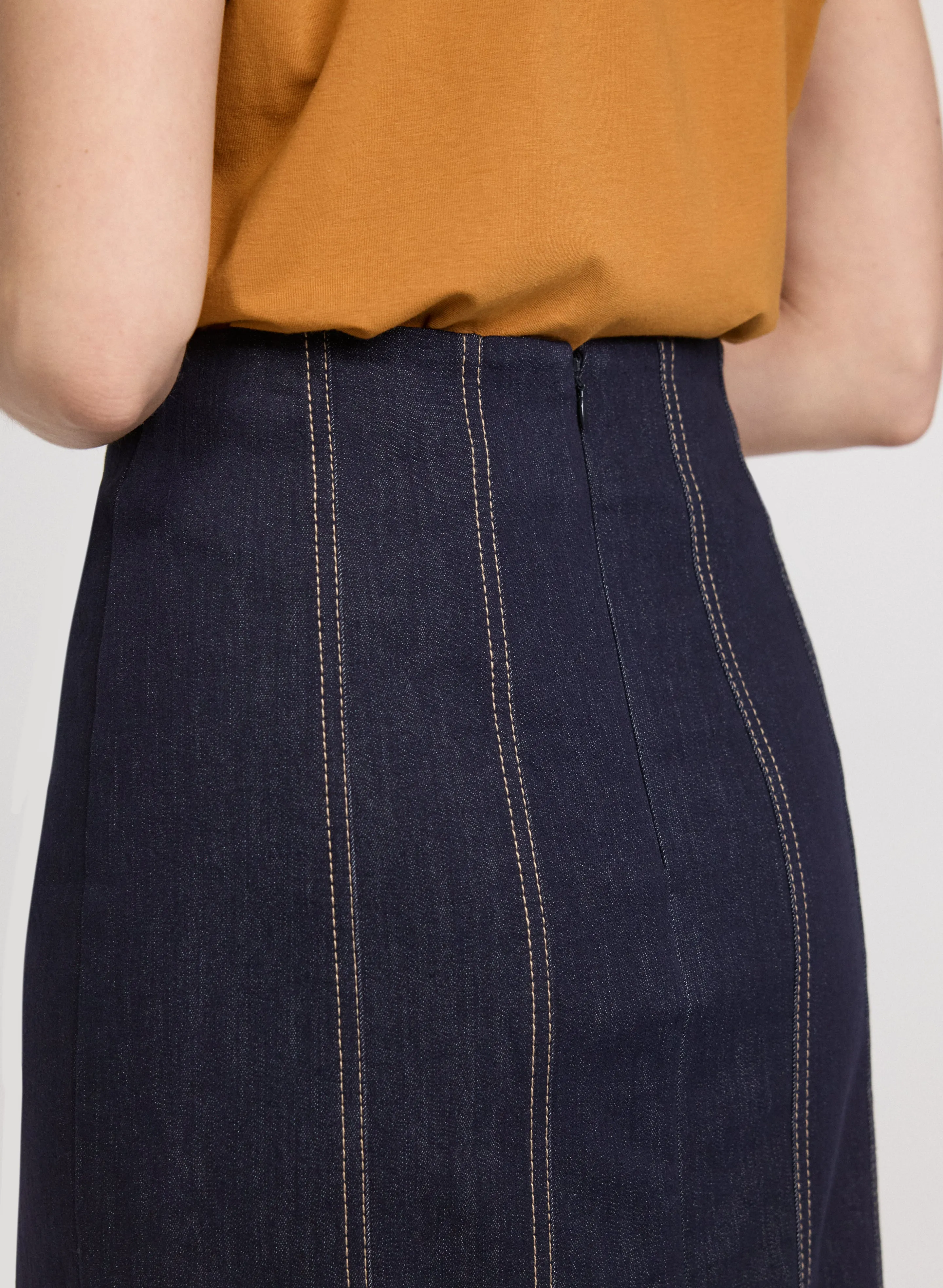 Denim Pencil Skirt sold by Laura product image thumbnail 5