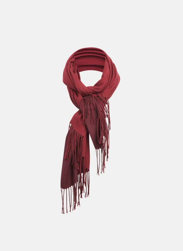 Two-Tone Cotton-Blend Scarf sold by Laura
