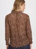 Dot Print Button-Down Blouse sold by Laura