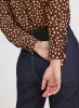 Dot Print Button-Down Blouse sold by Laura