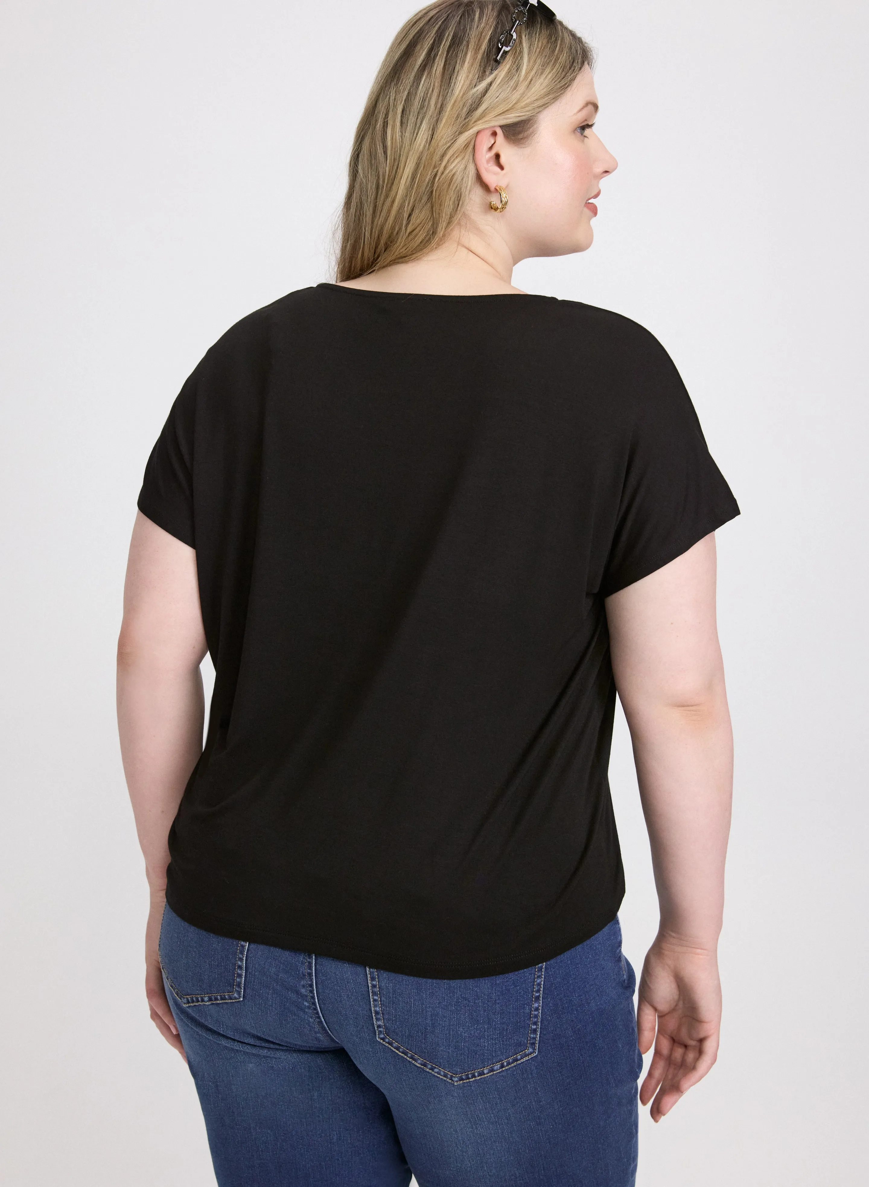 Rhinestone Embellished T-Shirt sold by Laura product image thumbnail 4