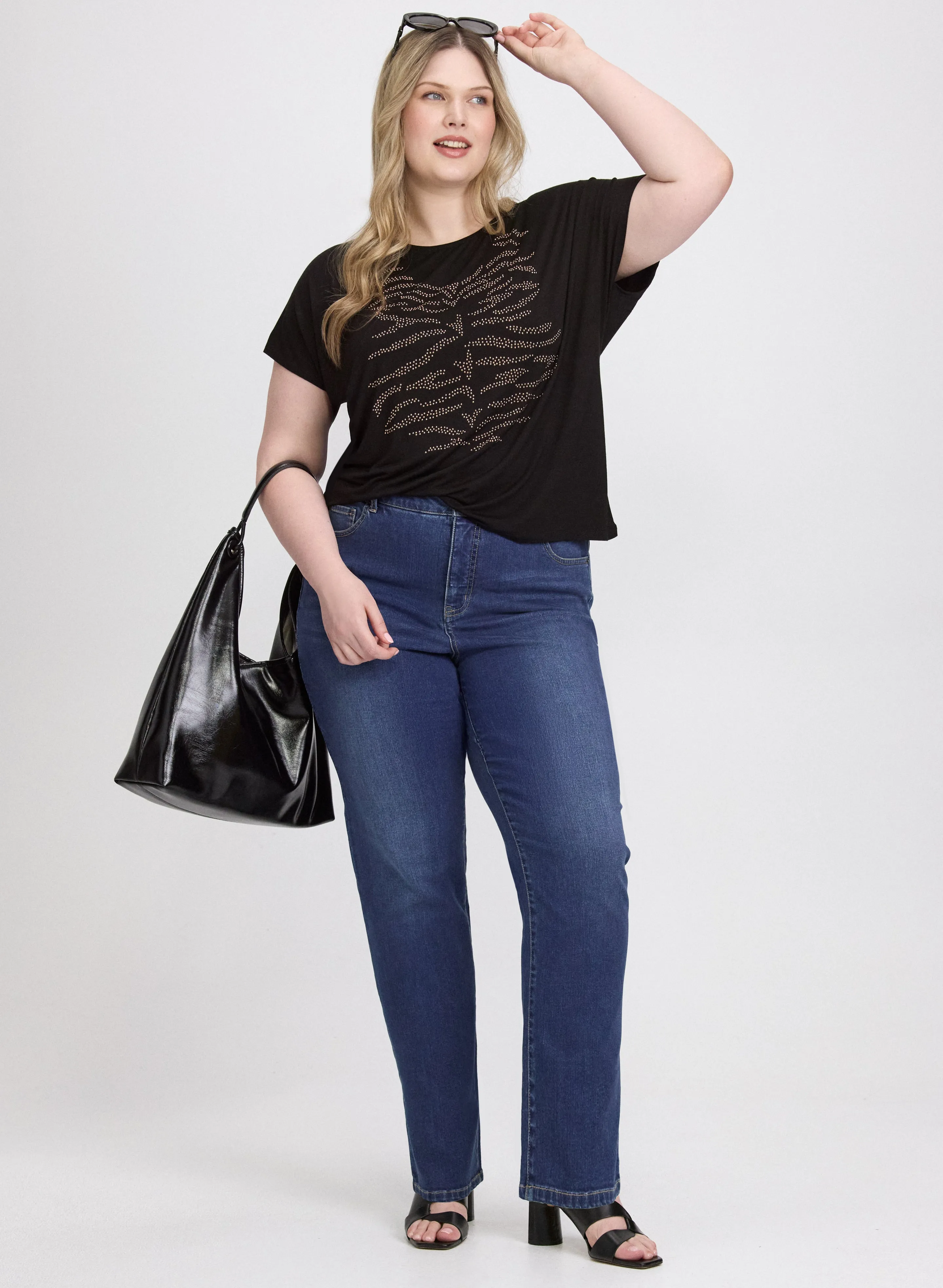 Rhinestone Embellished T-Shirt sold by Laura product image thumbnail 3