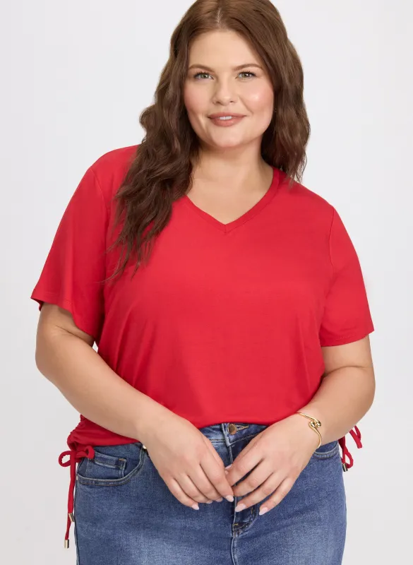 Drawstring Hem T-Shirt sold by Laura