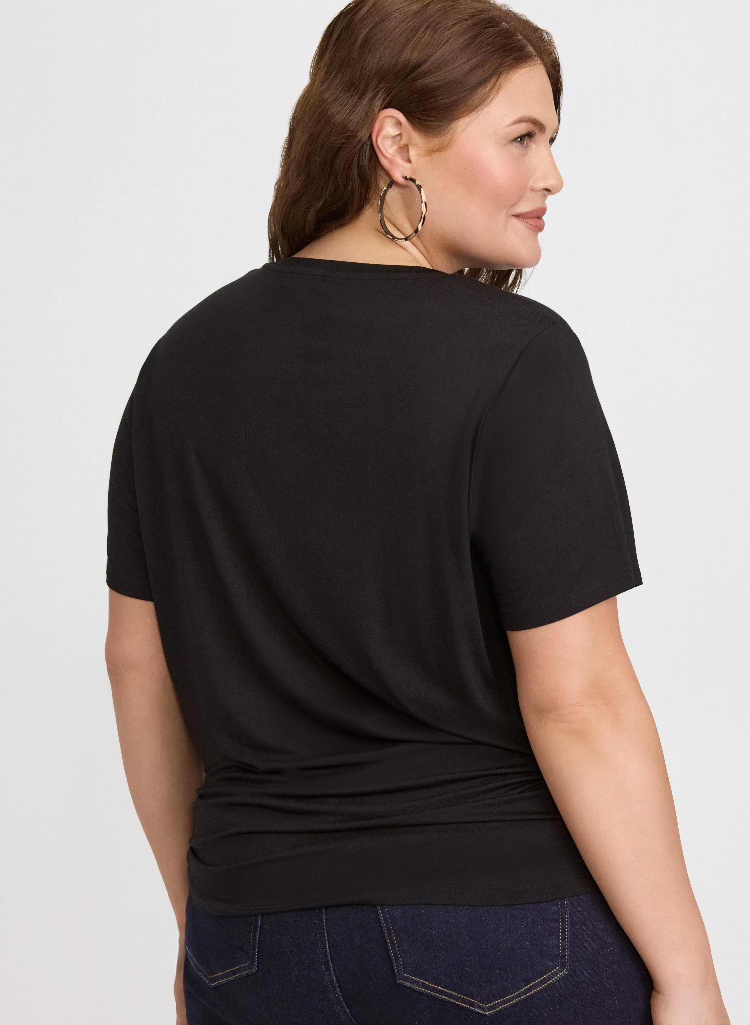 Drawstring Hem T-Shirt sold by Laura product image thumbnail 4