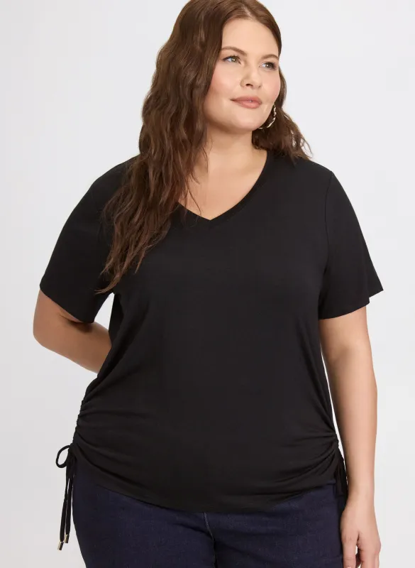 Drawstring Hem T-Shirt sold by Laura
