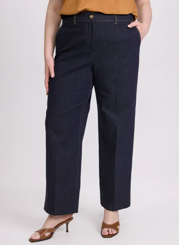 Olivia Denim Wide-Leg Pants sold by Laura