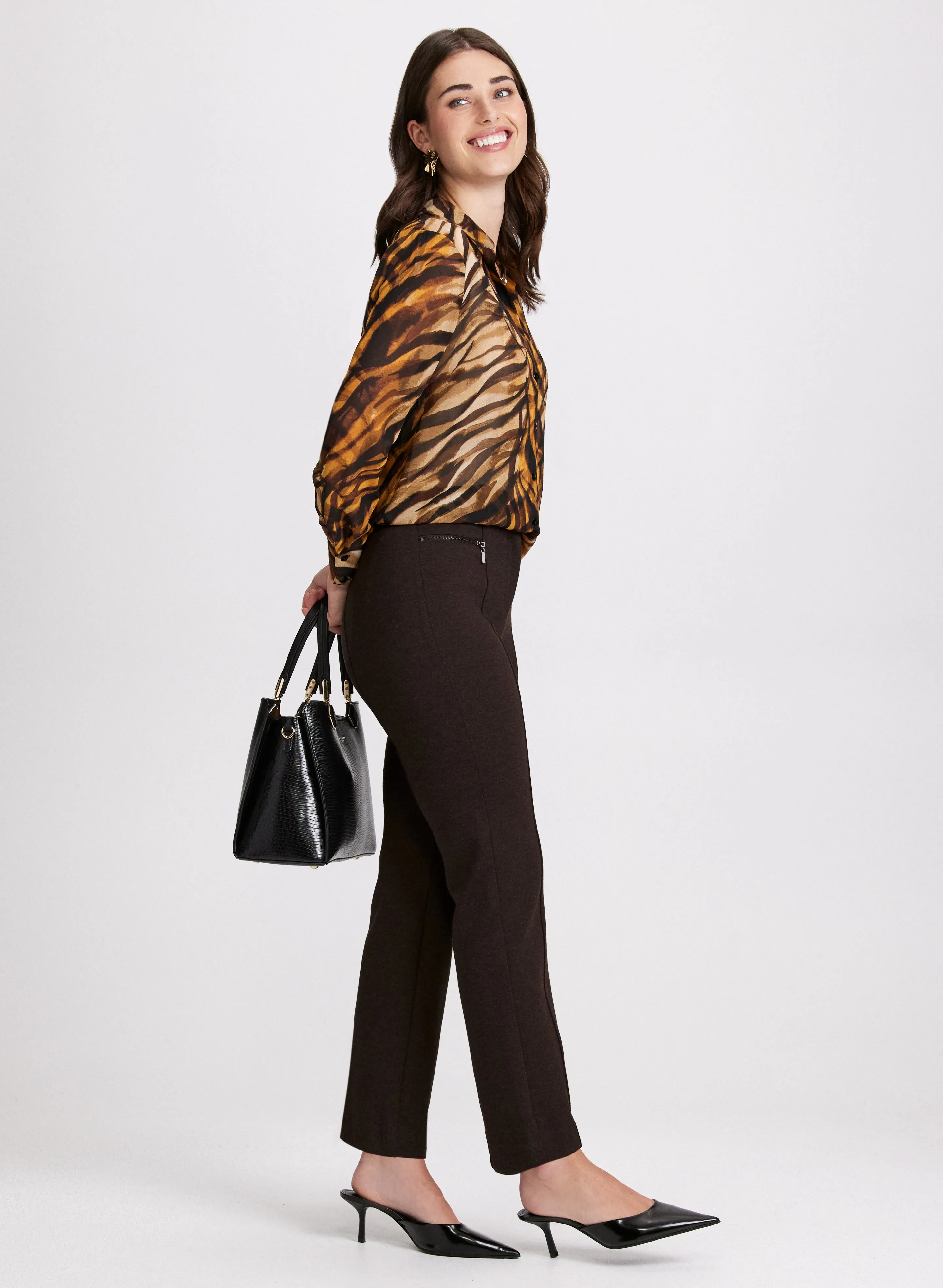 Mia Straight-Leg Pants - Short sold by Laura product image thumbnail 2