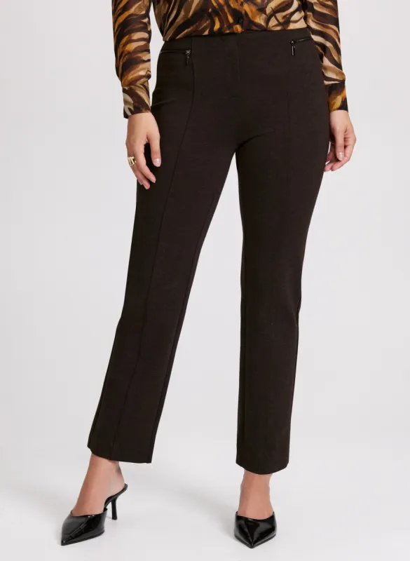 Mia Straight-Leg Pants - Short sold by Laura