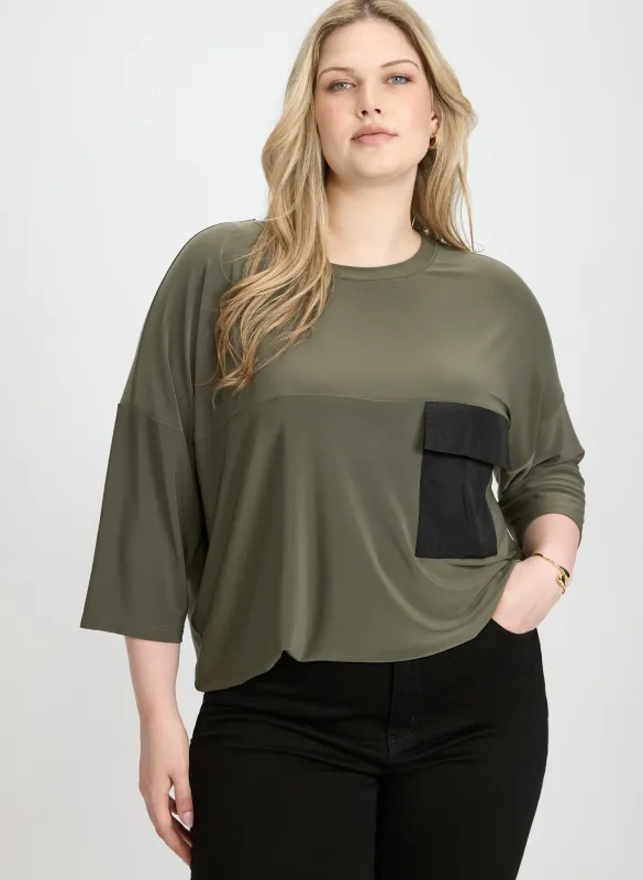 Joseph Ribkoff - Patch Pocket Top sold by Laura