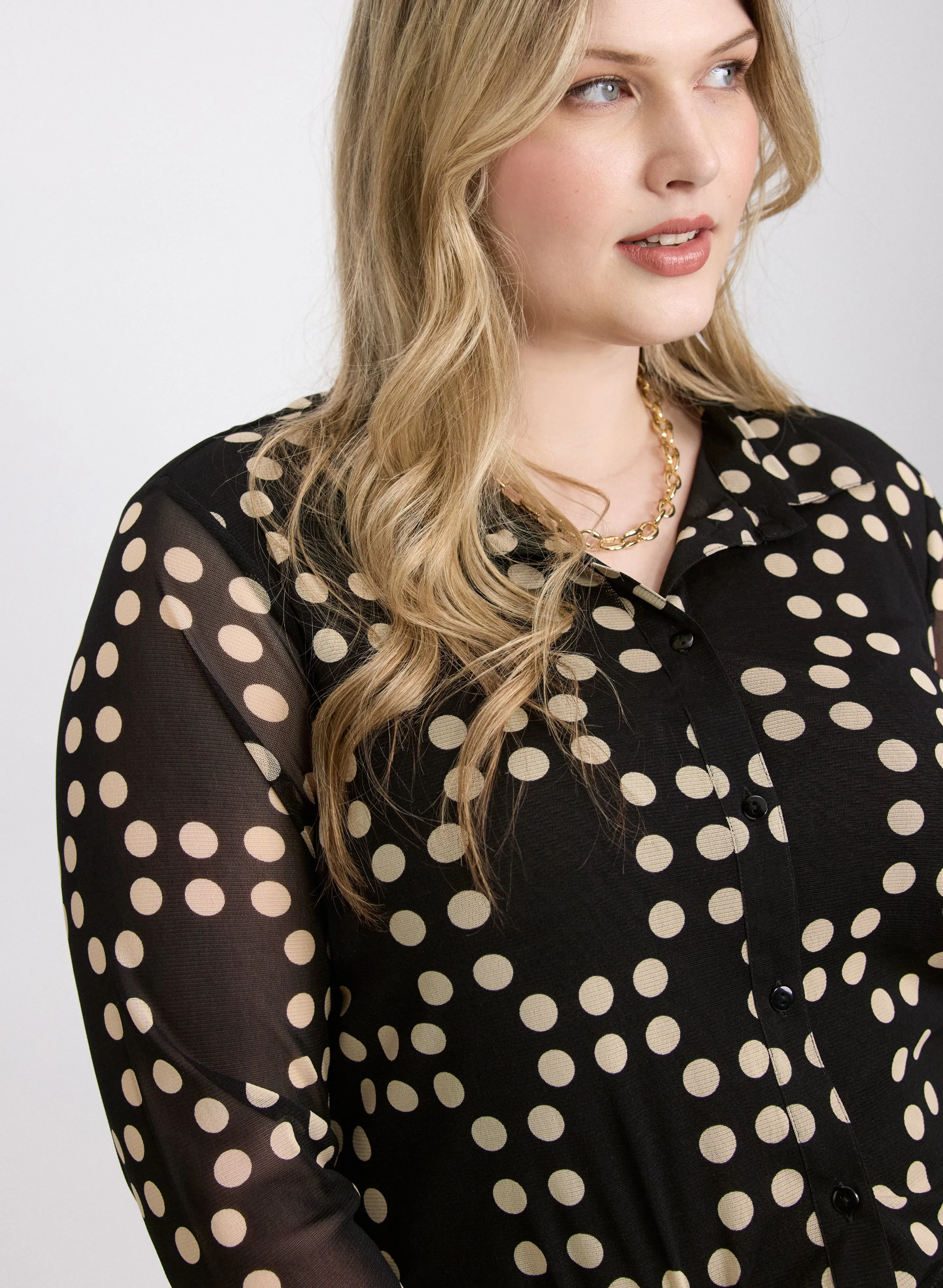 Mixed Polka Dot Top sold by Laura product image thumbnail 5