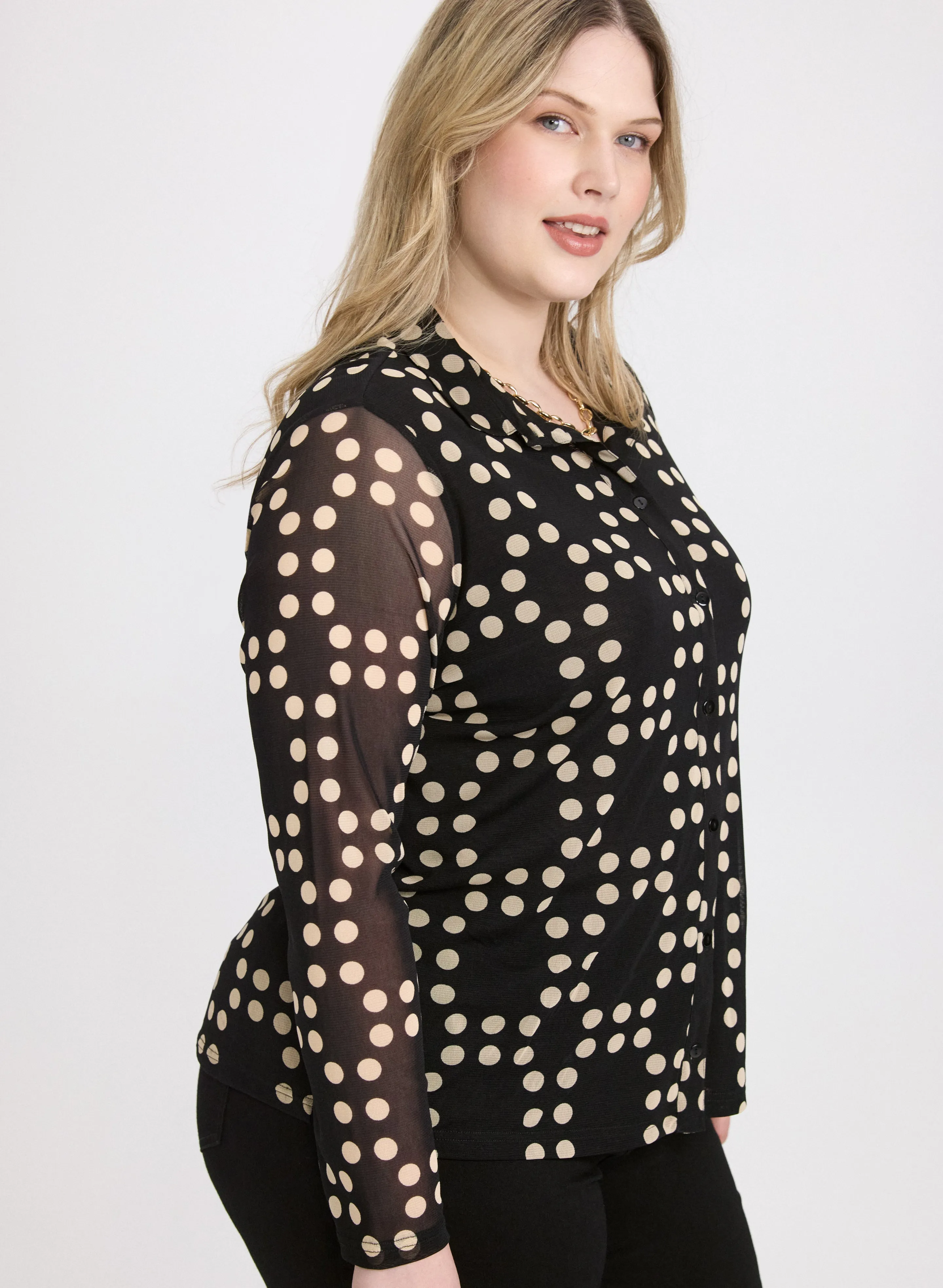 Mixed Polka Dot Top sold by Laura product image thumbnail 2