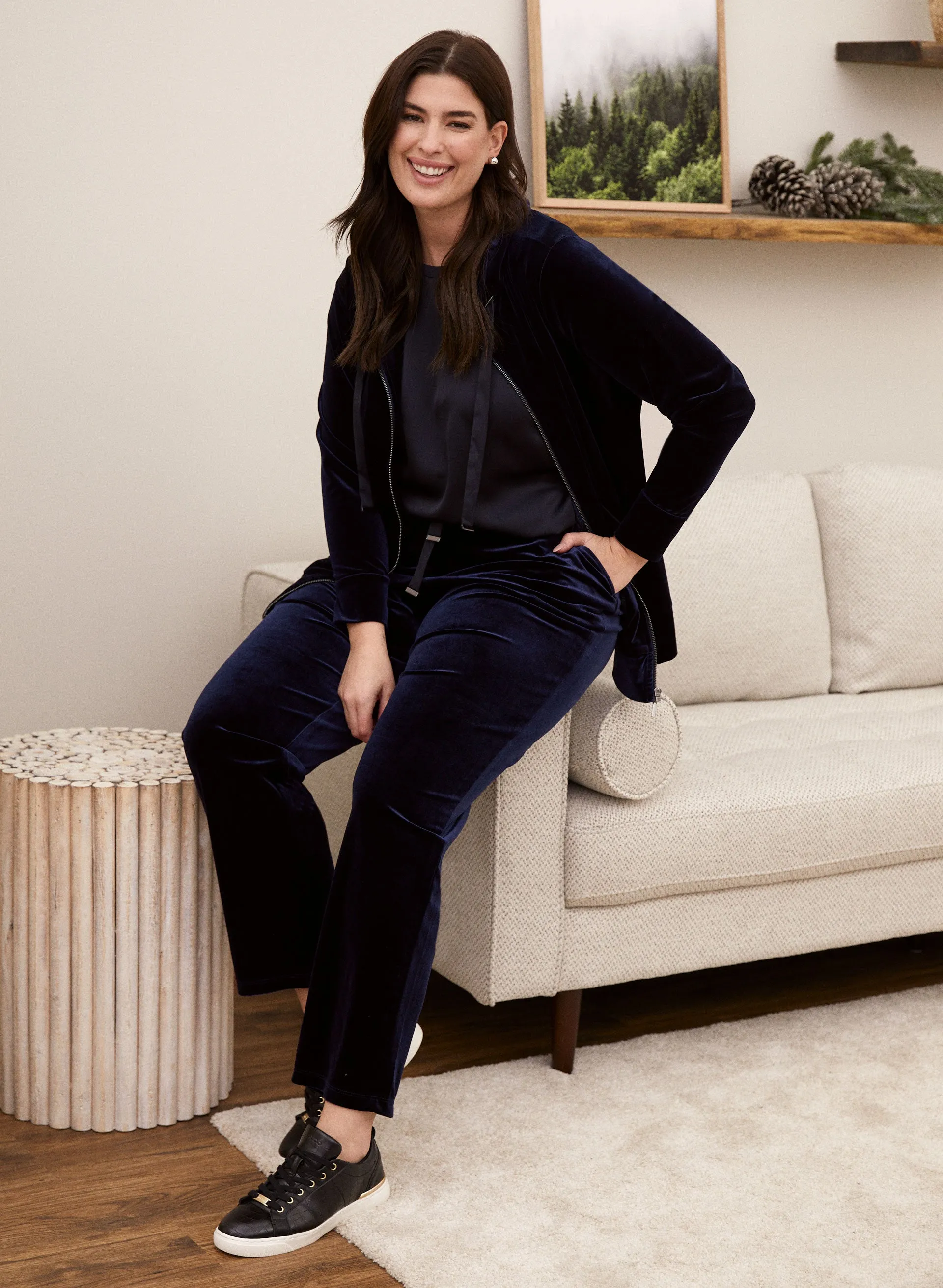 Velour Straight Leg Pull-On Pants sold by Laura product image thumbnail 3