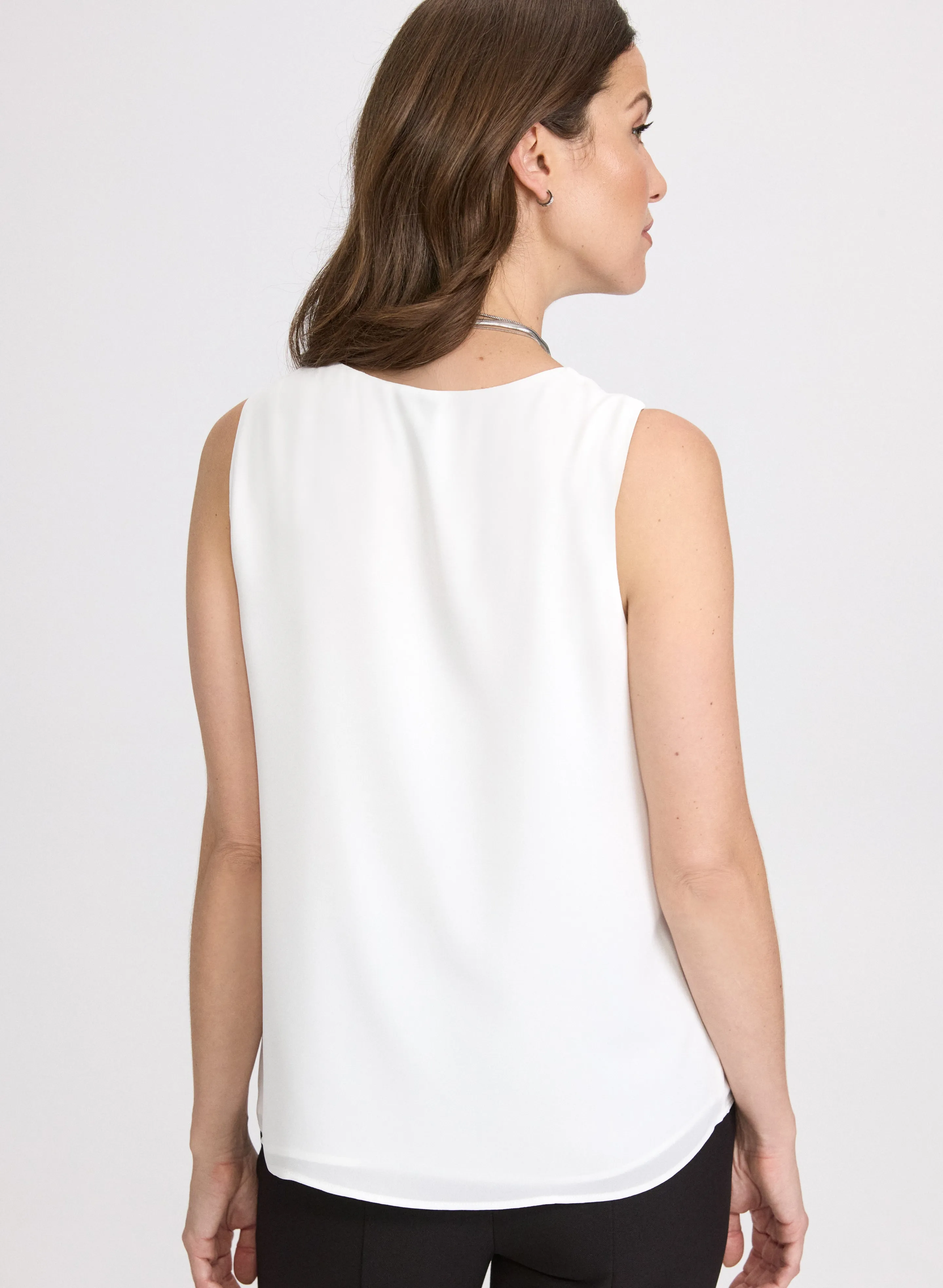 Sleeveless V-Neck Blouse sold by Laura product image thumbnail 2