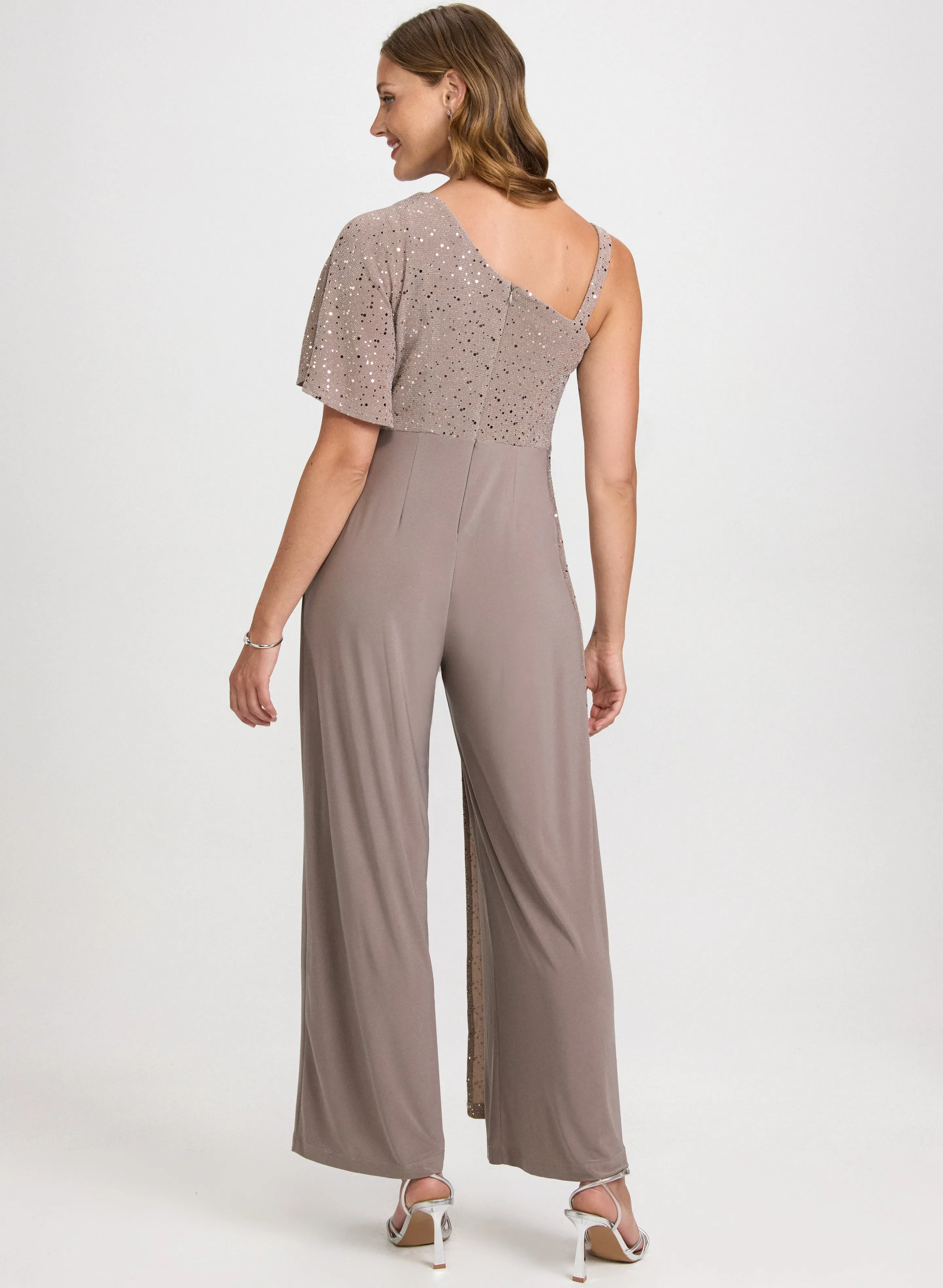 Sequin & Jersey Jumpsuit sold by Laura product image thumbnail 2