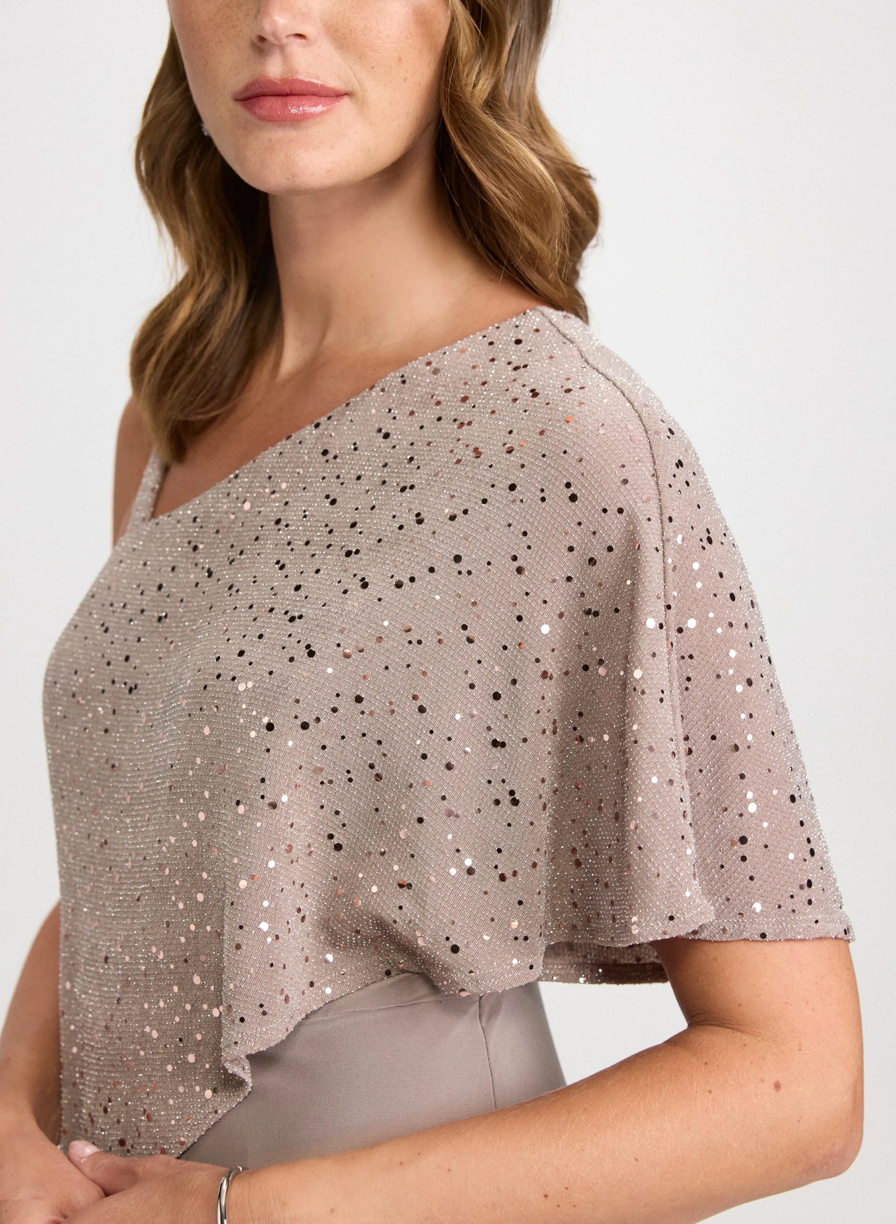 Sequin & Jersey Jumpsuit sold by Laura product image thumbnail 5